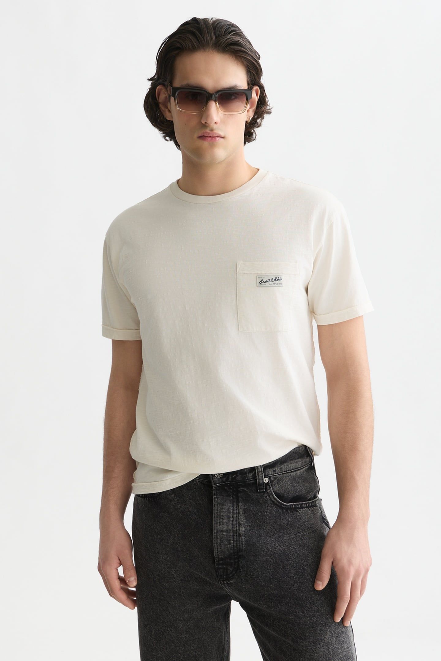 GARMENT-DYE RELAXED-FIT T-SHIRT EGGNOG 1