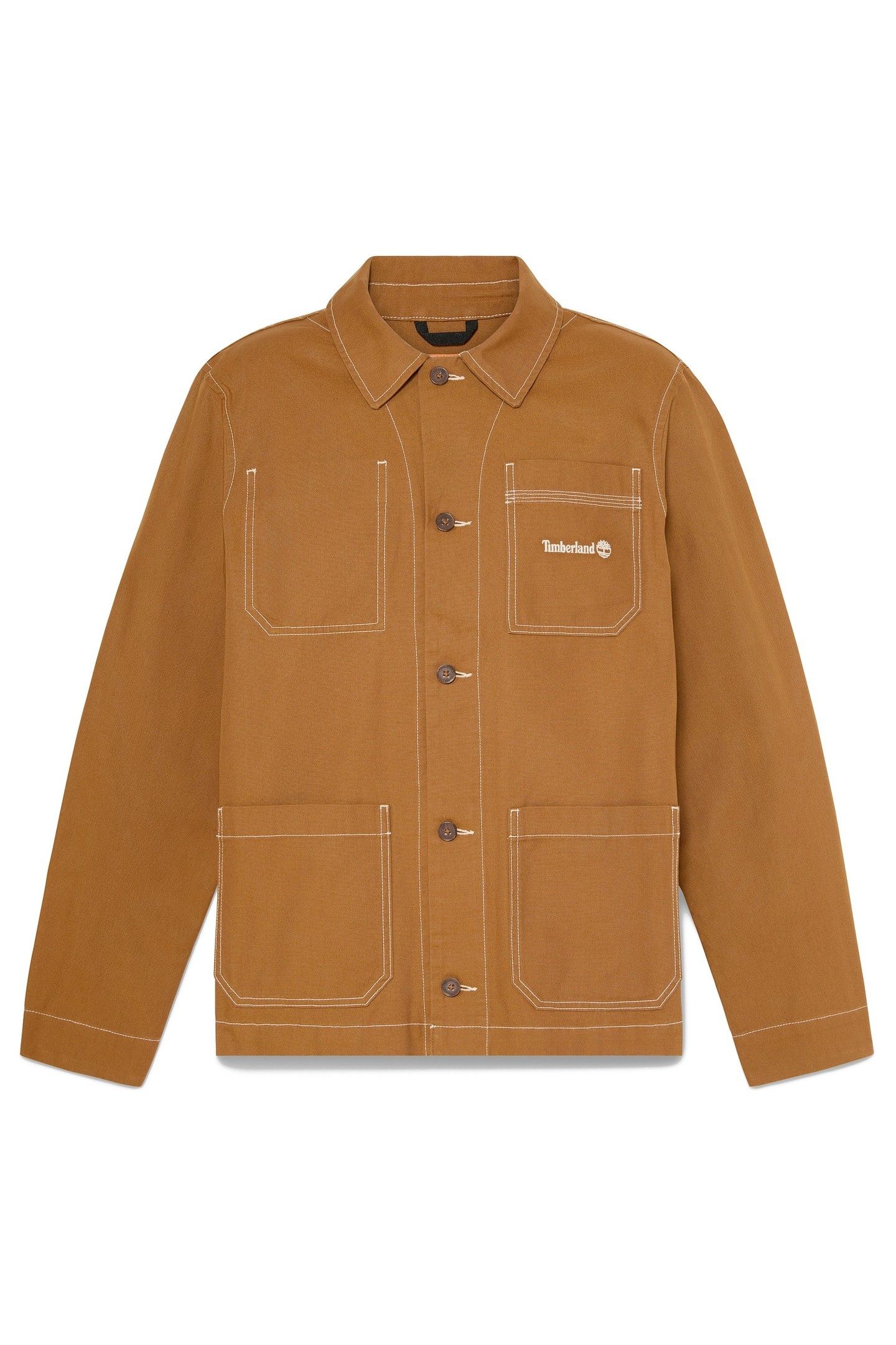 UNISEX CHORE CANVAS JACKET DARK BROWN 4