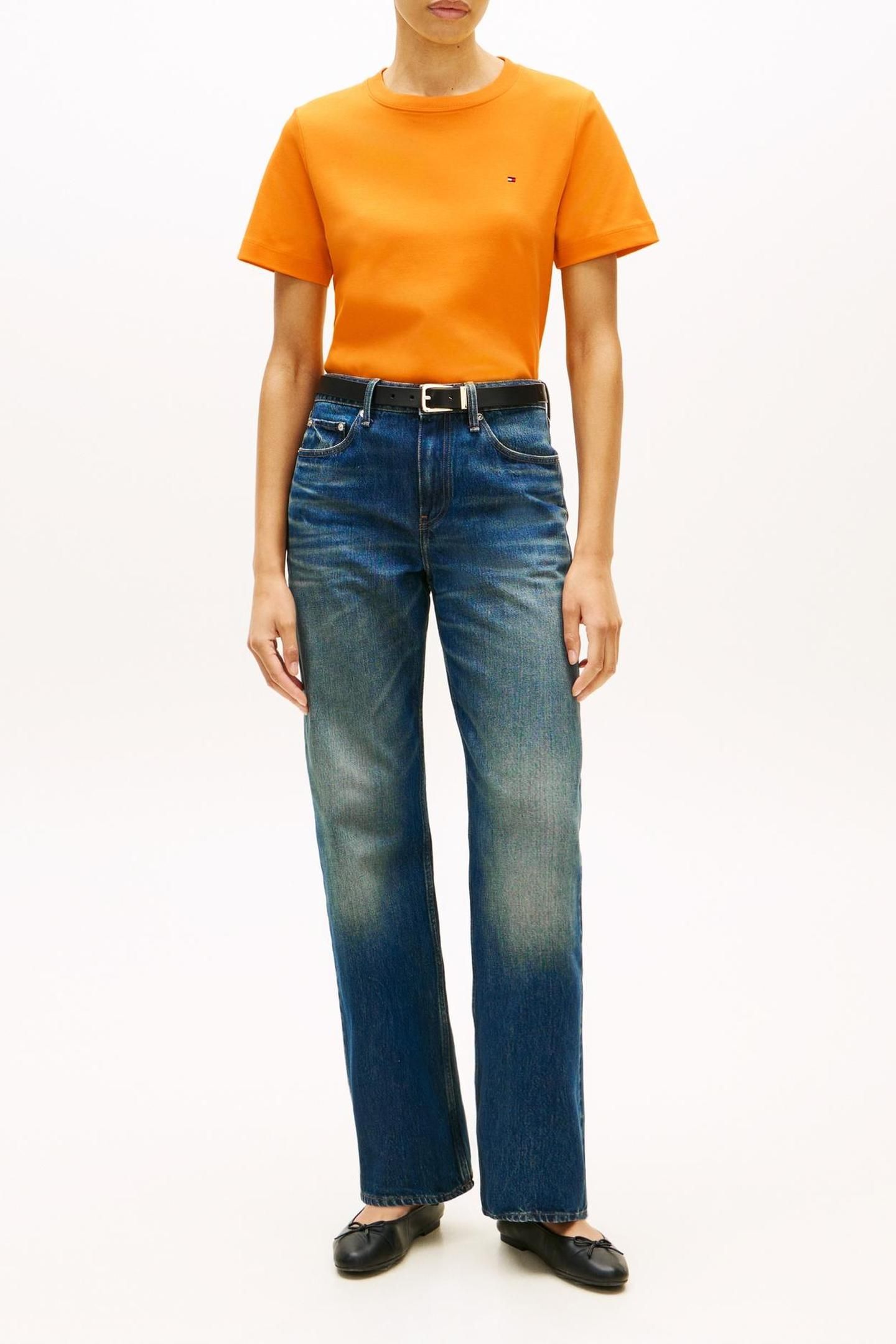 BOXY INTERLOCK SS T-SHIRT ORANGE FLASH 2