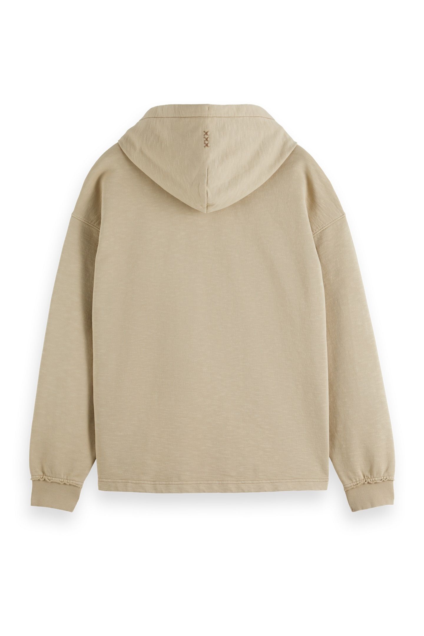 3 CROSSES GARMENT-DYED HOODIE PLAZA TAUPE 2