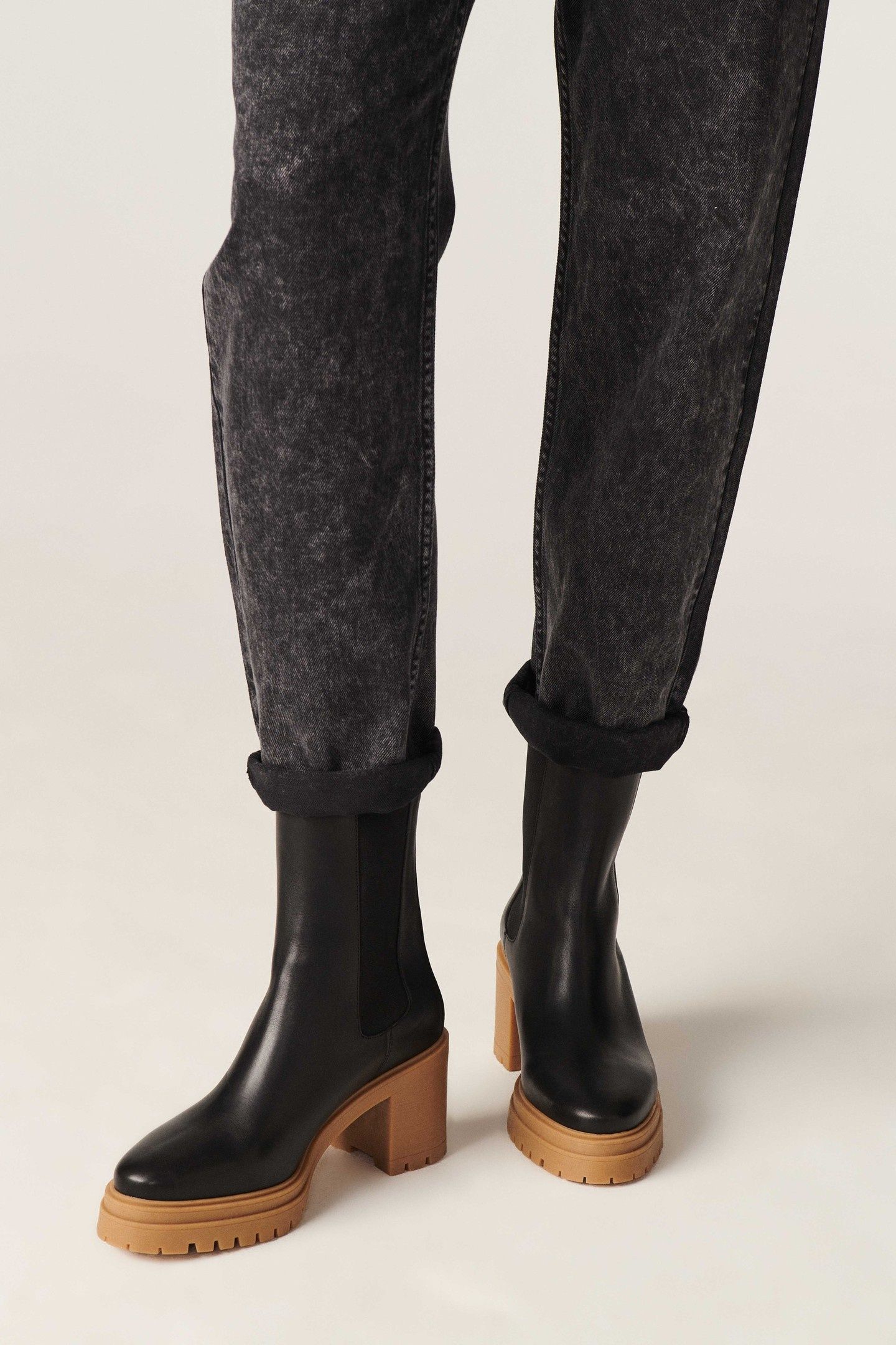 BOTTINES BI COULEUR CLARE NOIR 3