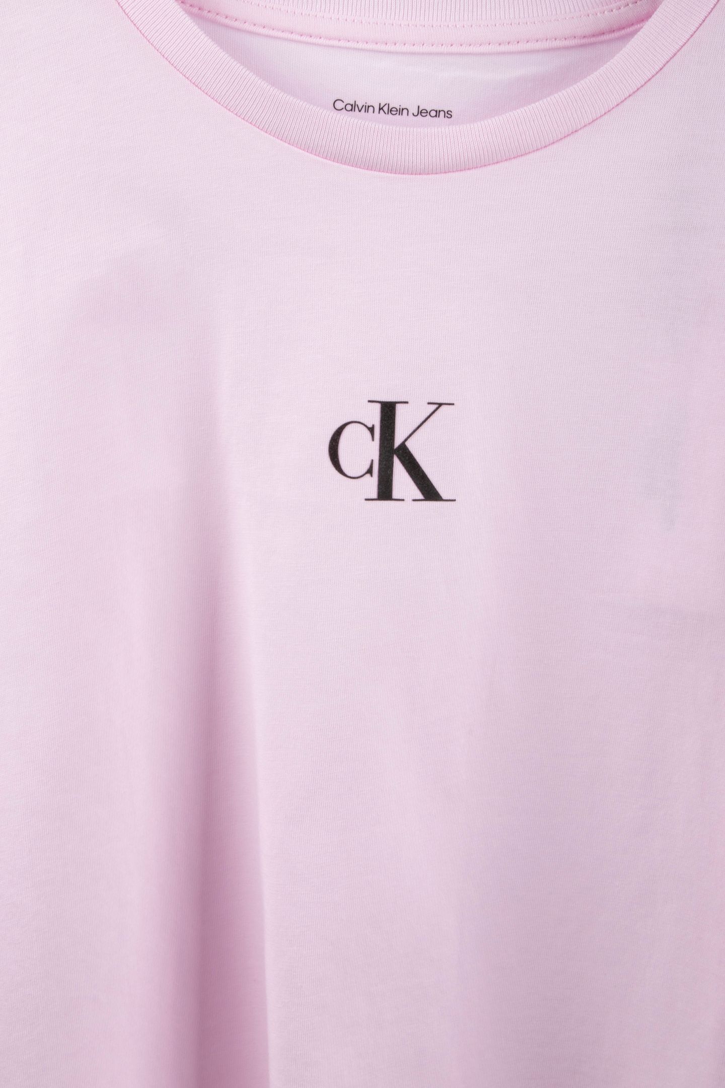 GIRLS CK LOGO BOXY T-SHIRT PEARLY PINK 3