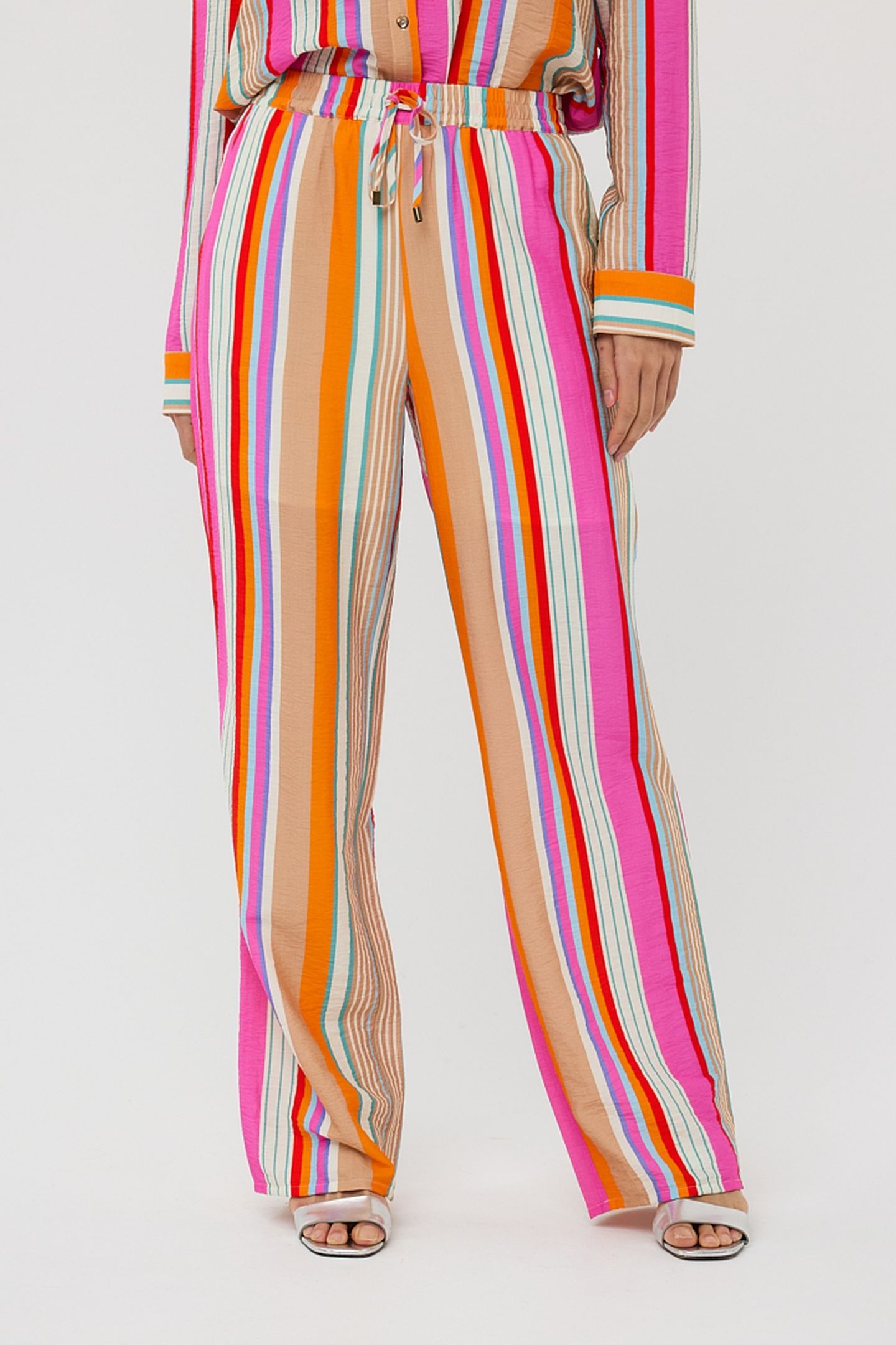 TROUSERS WIDE STRIPED PRINT 1