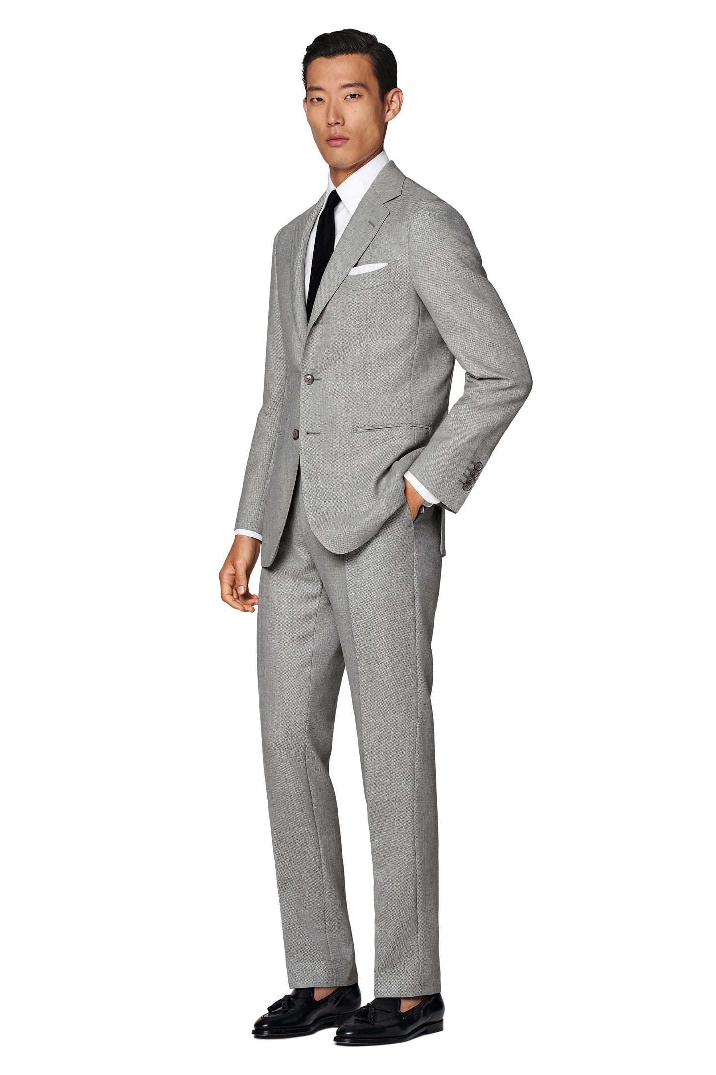 SUIT HAVANA L. GREY PURE WOOL NESTED SUITS LIGHT GREY 3