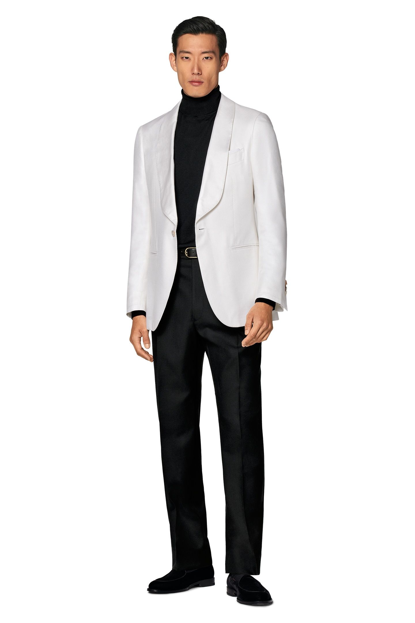 HAVANA-OFF-WHITE-PURE SILK SEPARATE TUXEDO JACKETS OFF-WHITE 2