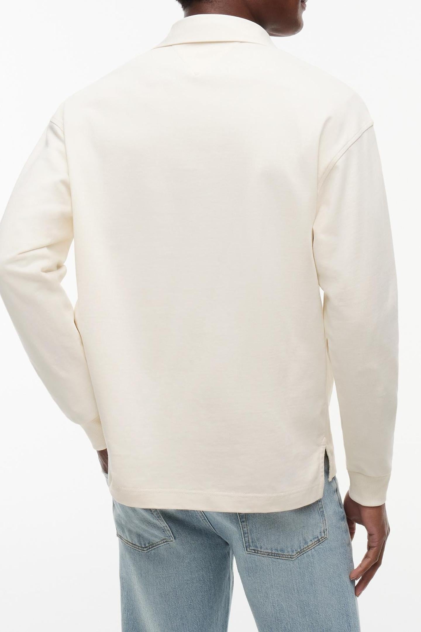 FLAG RUGBY SWEATSHIRT IVORY PETAL 3
