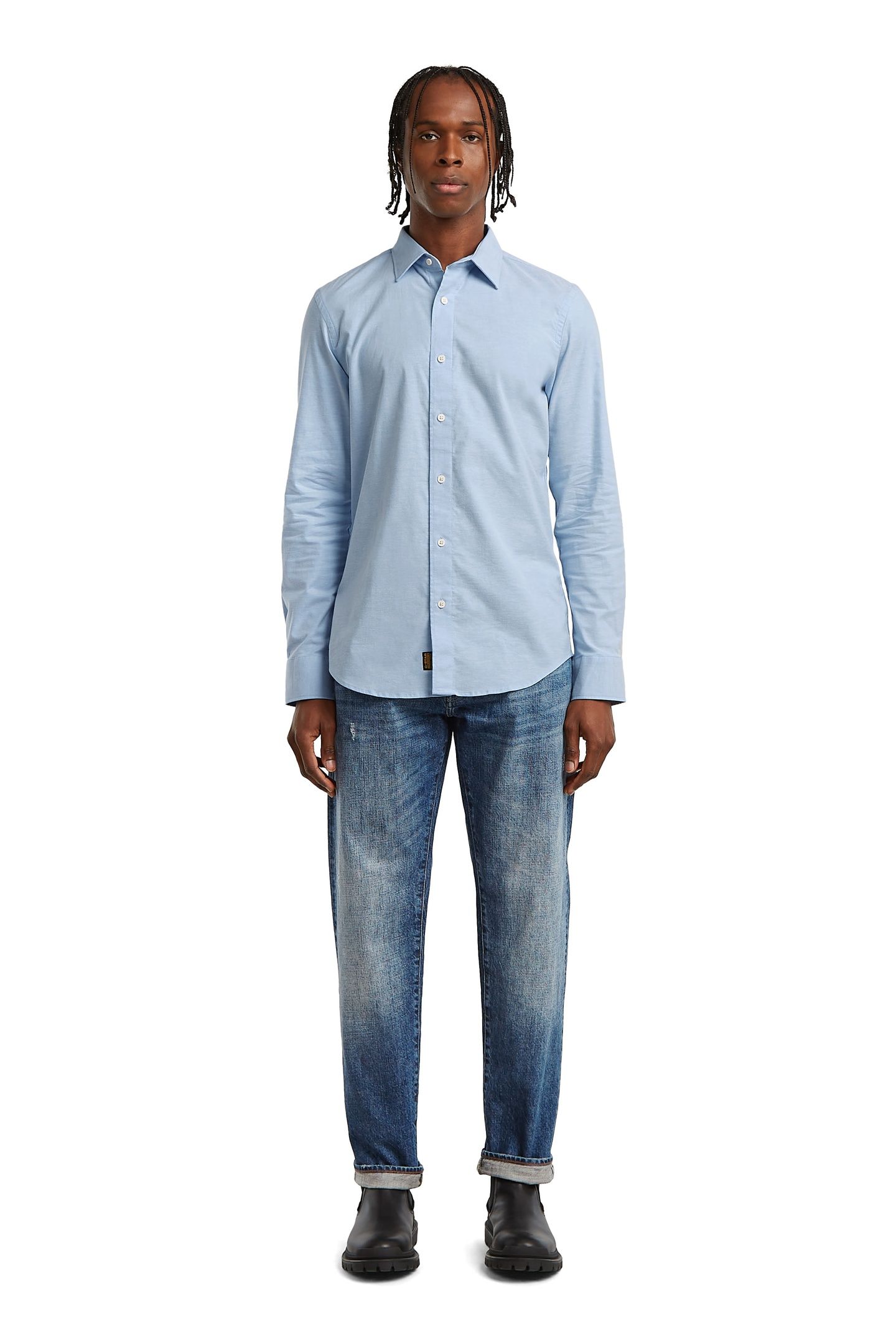 OFFICE SLIM SHIRT SALUTE/MILK 1