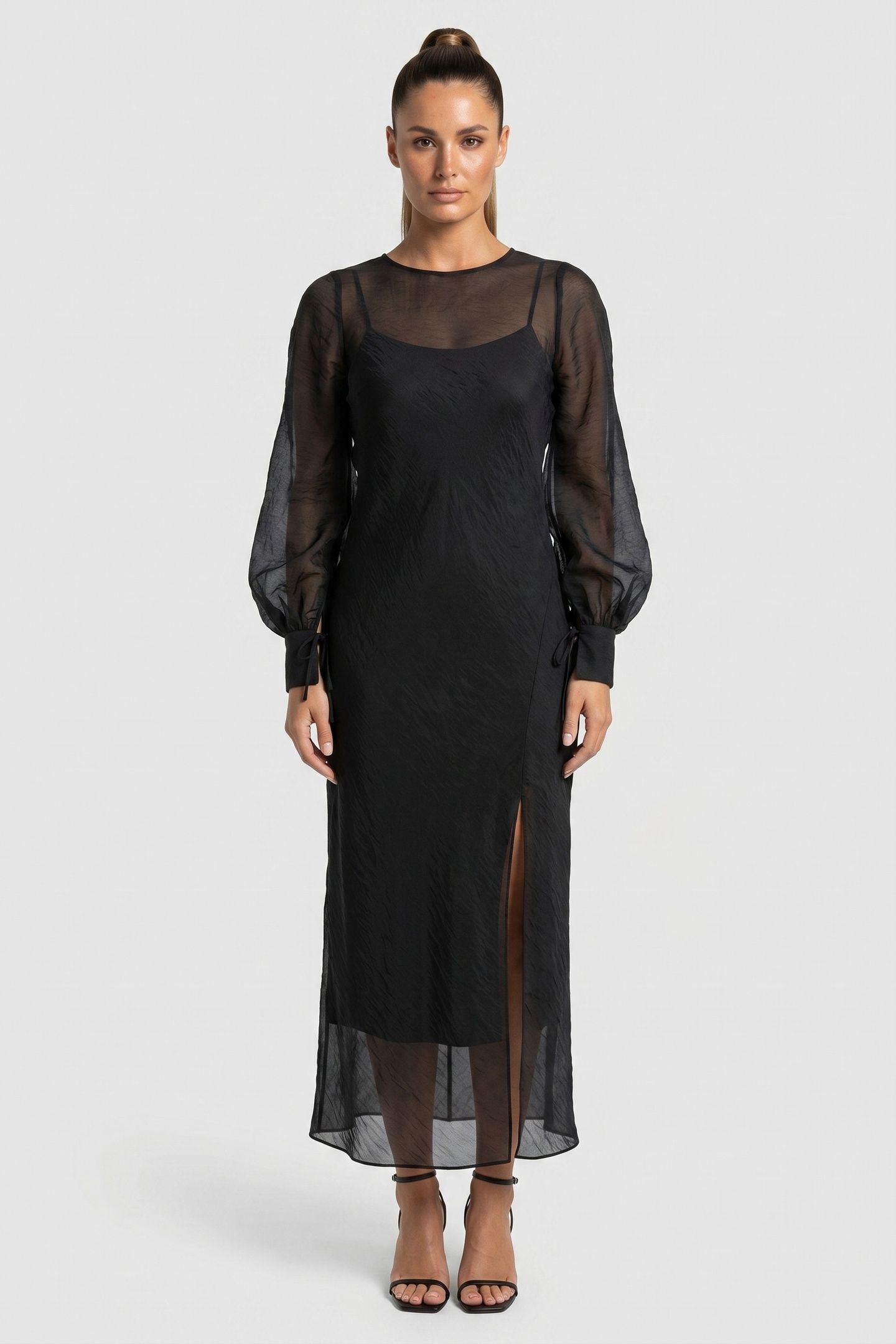 NENA DRESS BLACK 1