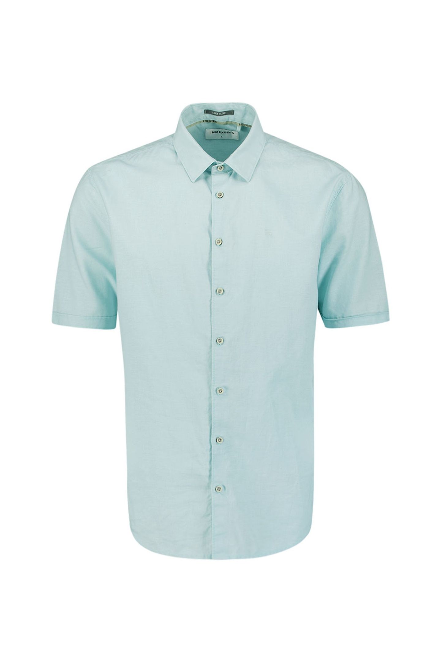 SHIRT SHORT SLEEVE SOLID WITH LINEN ICE 5