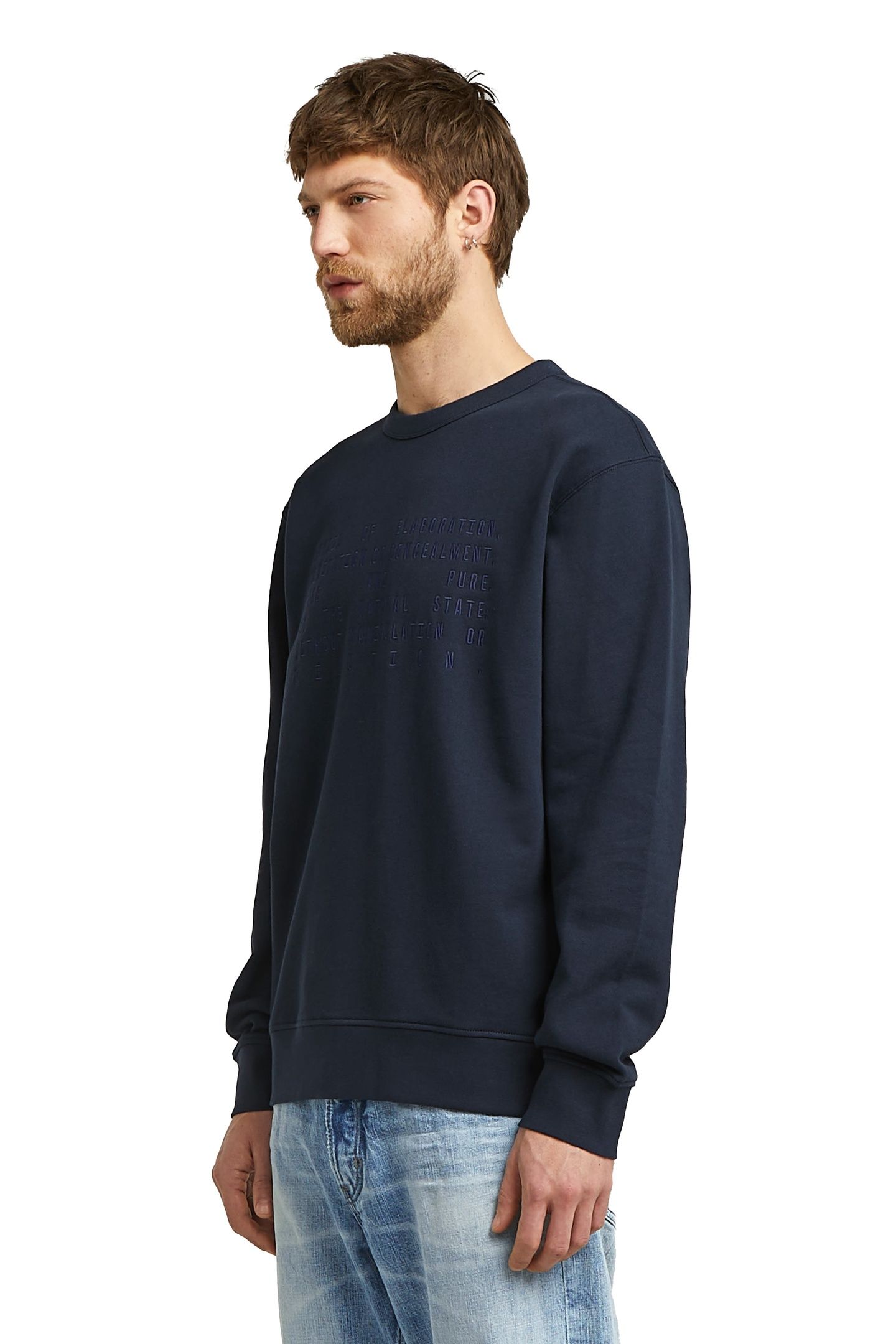 TEXT GRAPHIC SWEATER SALUTE 4