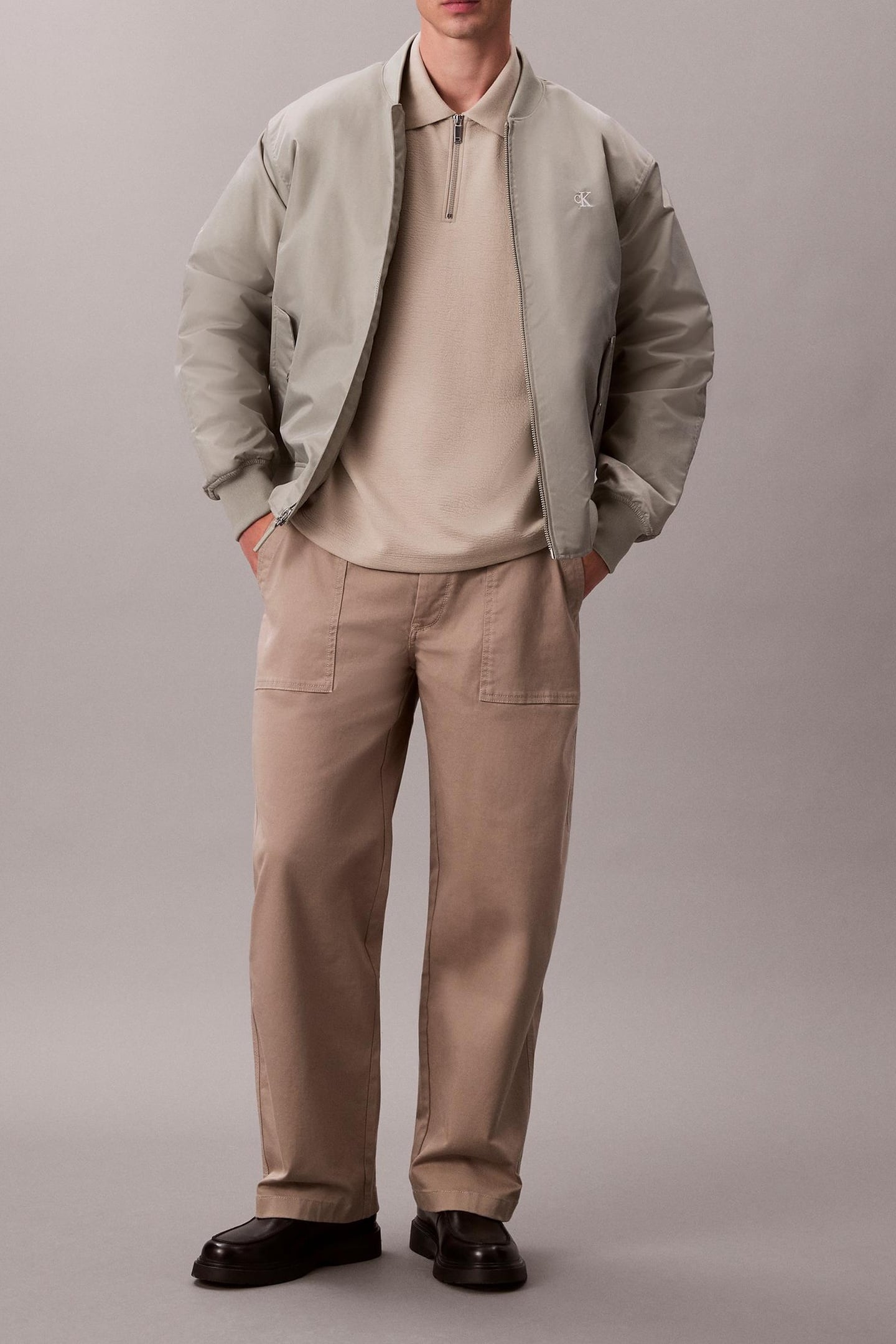 LS CRINKLE CREPE POLO ANCIENT MARBLE 1