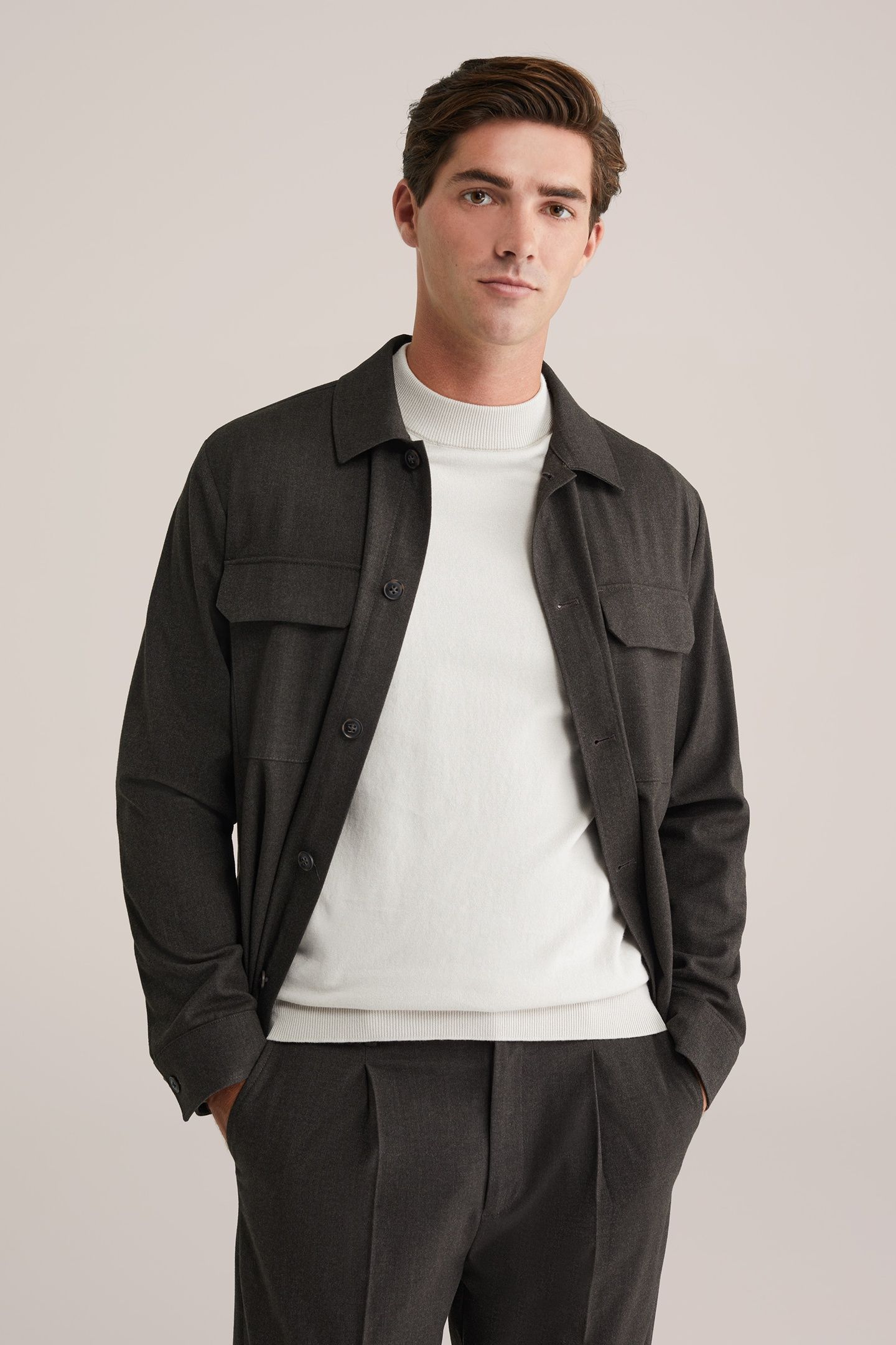 OVERSHIRT DARK BROWN 1