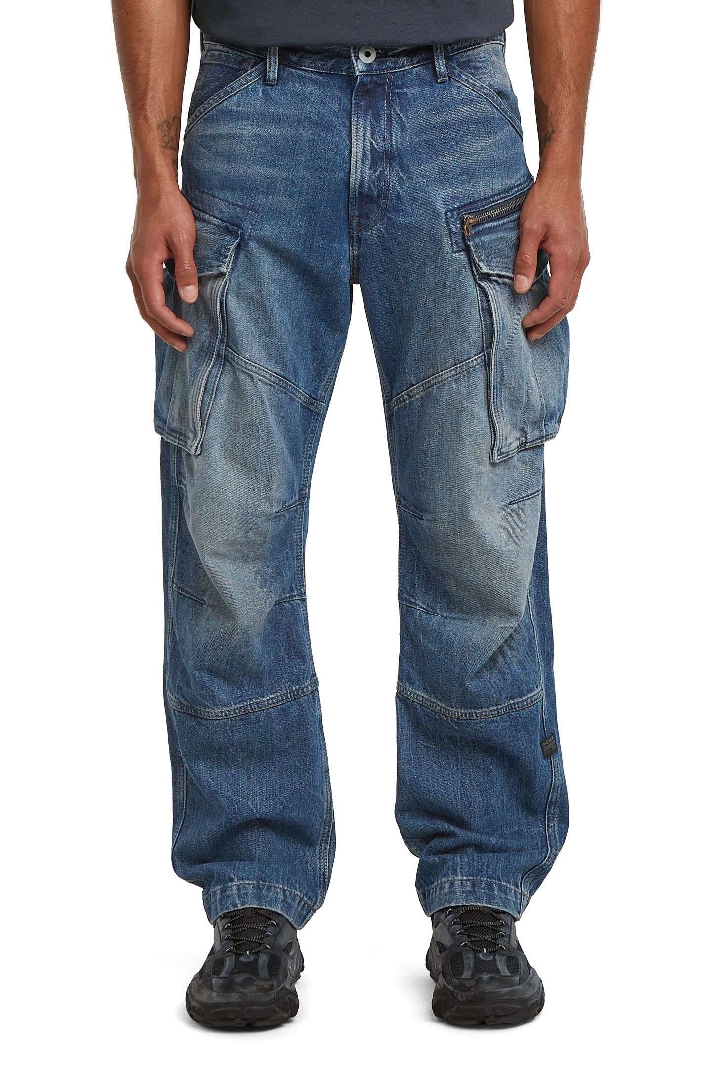 ROVIC 3D LOOSE DENIM WORN IN MOUNTAIN DUSK 3