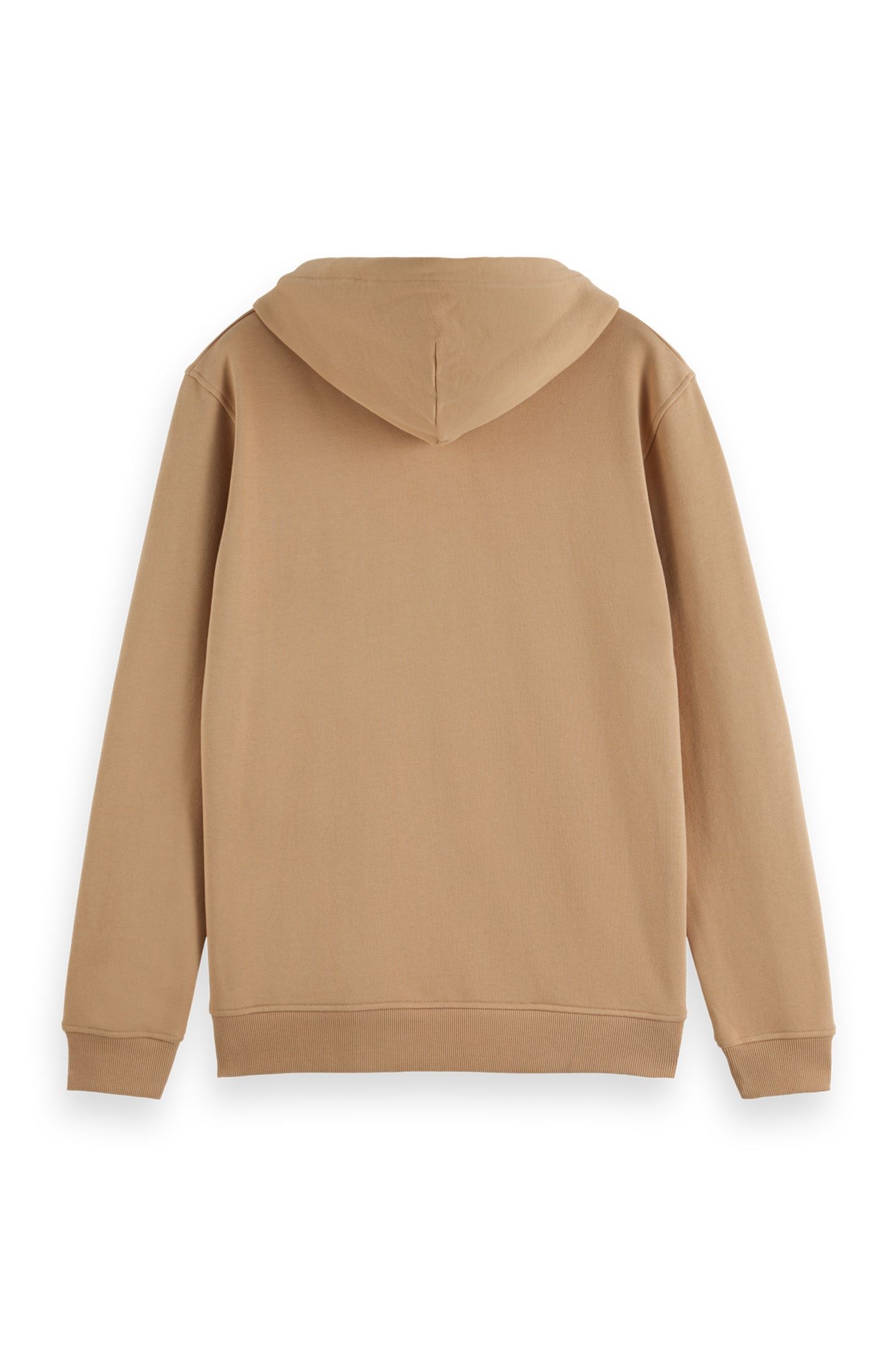 REGULAR-FIT LOGO BADGE HOODIE TANNIN 2