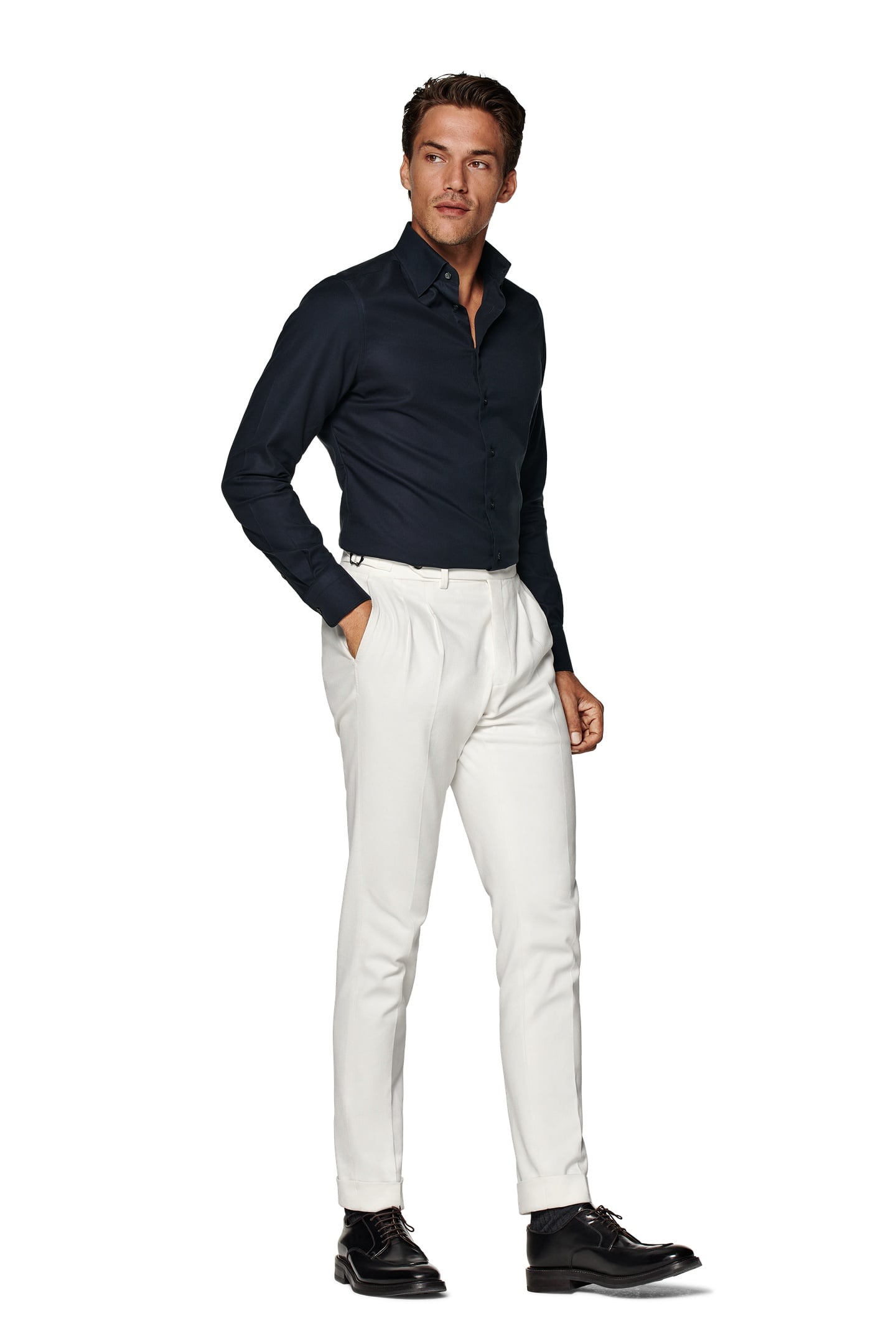TRAVELLER CLASSIC FORMAL SHIRTS NAVY 1