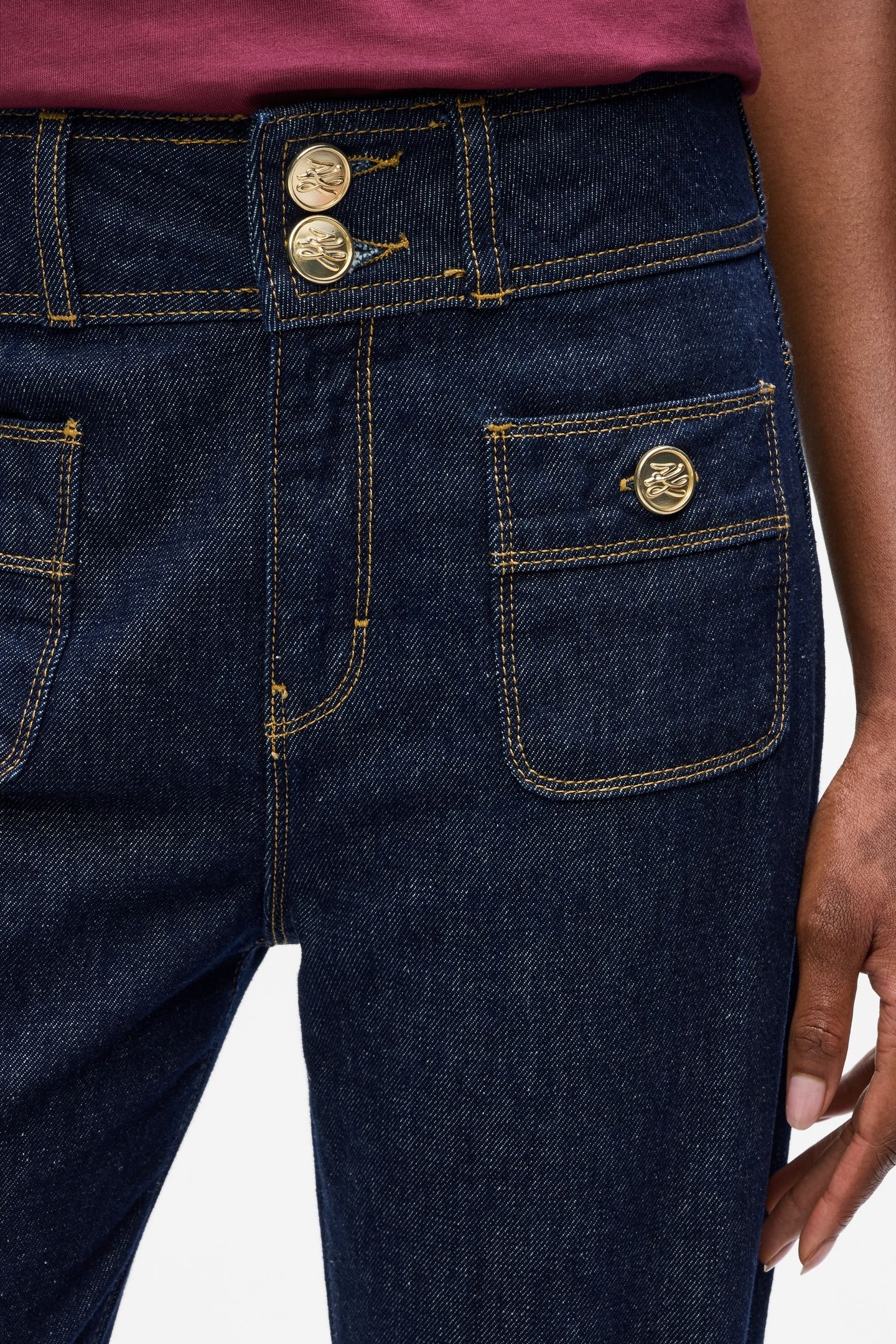 RETRO STRAIGHT DENIM PANTS DARK BLUE DENIM 3