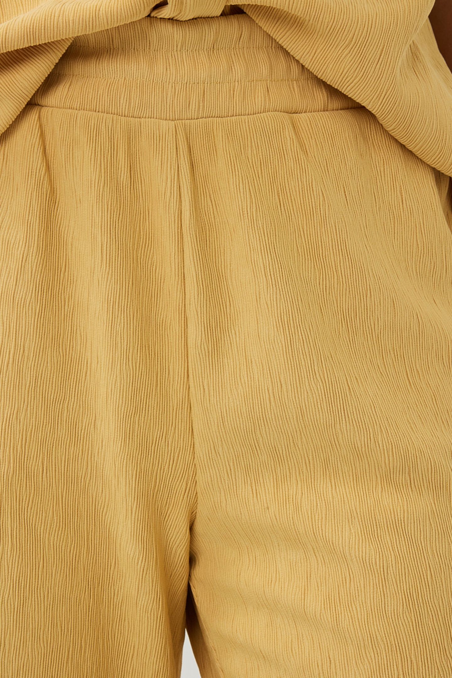 TROUSERS FANCY CRINKLE YELLOW 6