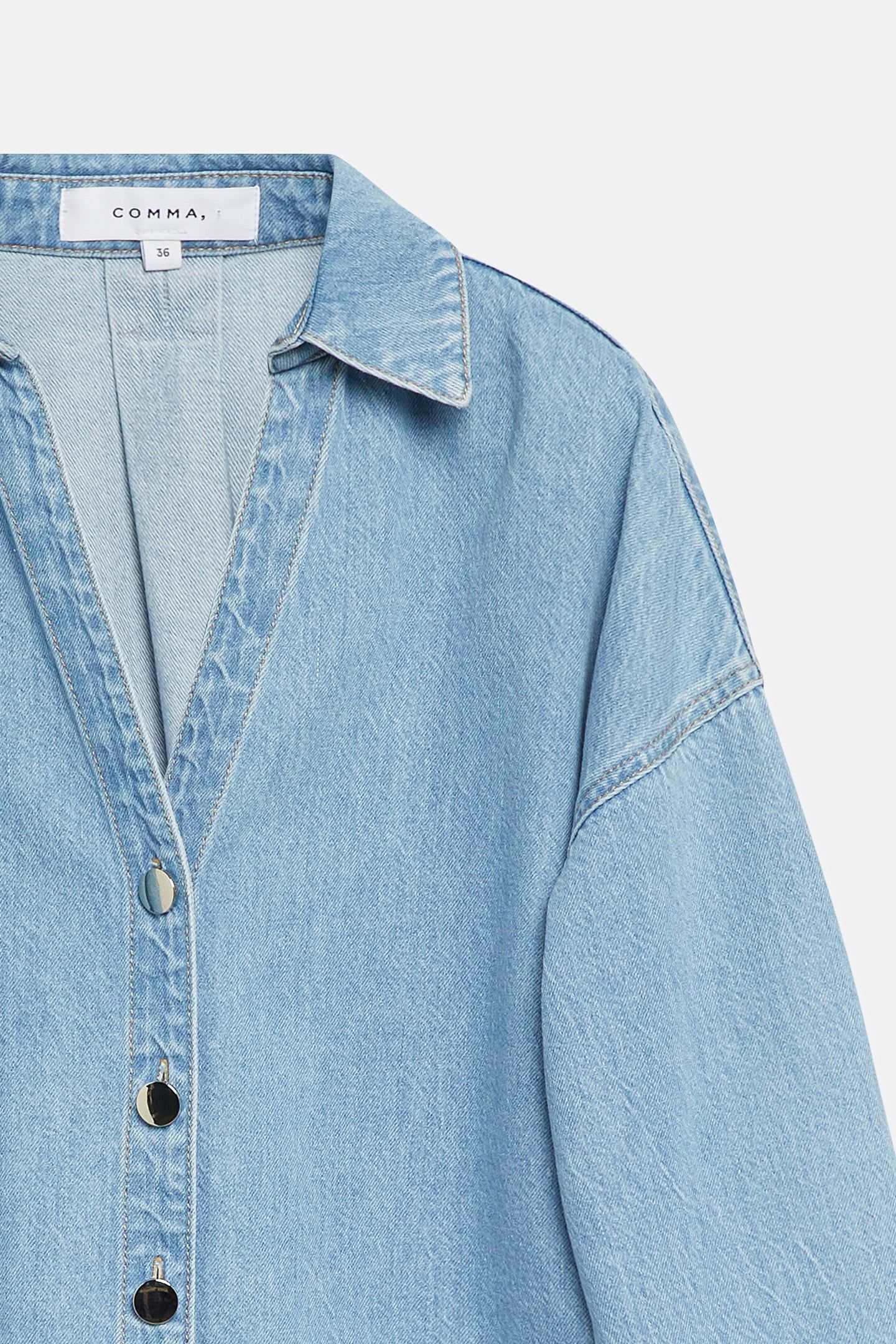 COMMA BLOUSES BLUE DENIM 6