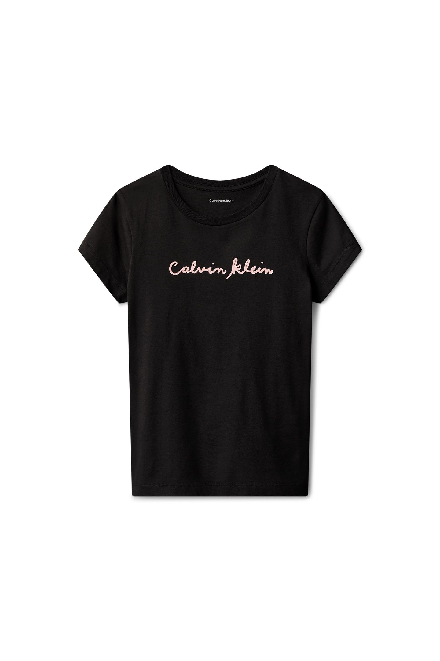 GIRLS SCRIPT LOGO SLIM SS T-SHIRT BLACK 5
