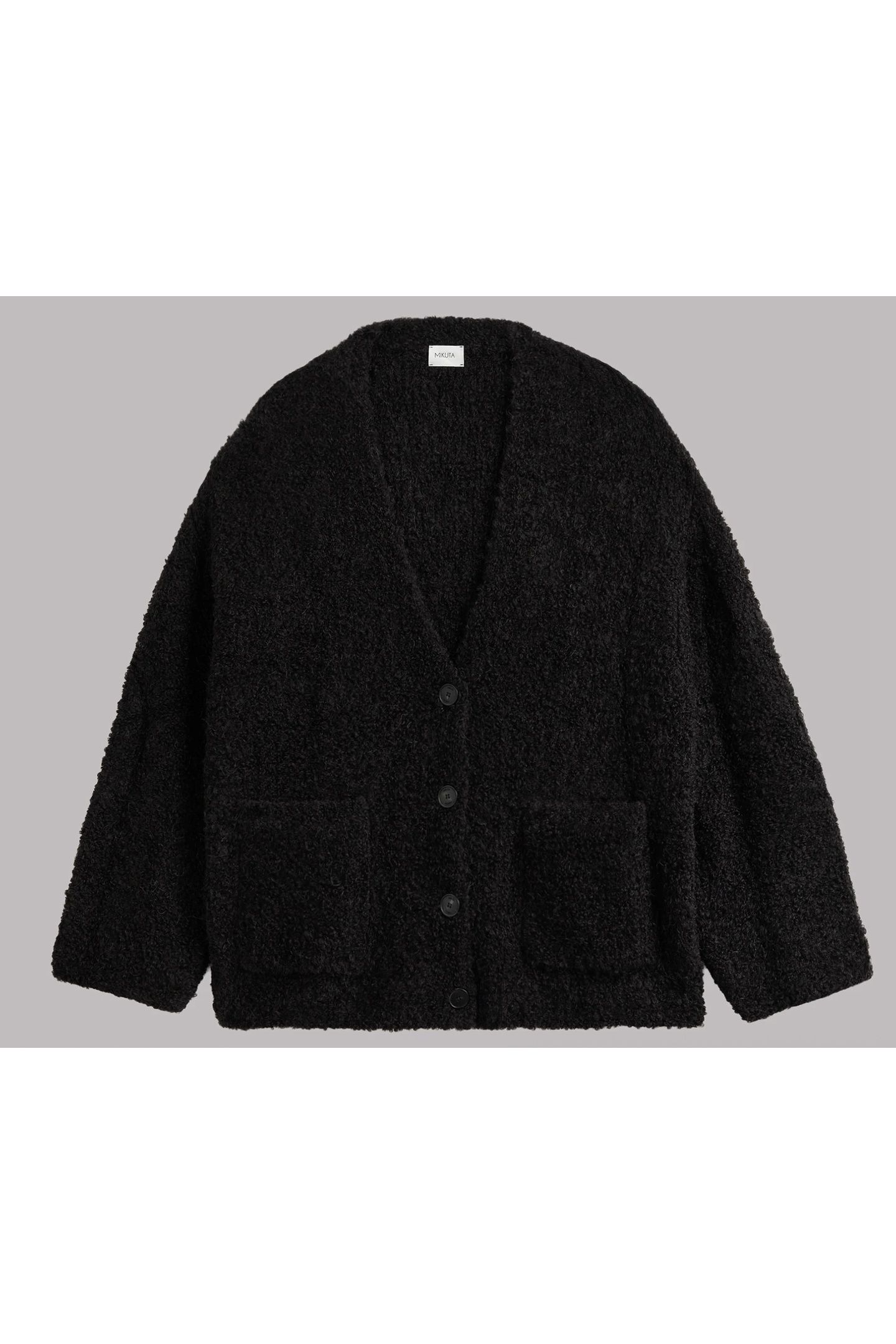 THE BLACK ALPACA CARDIGAN 3