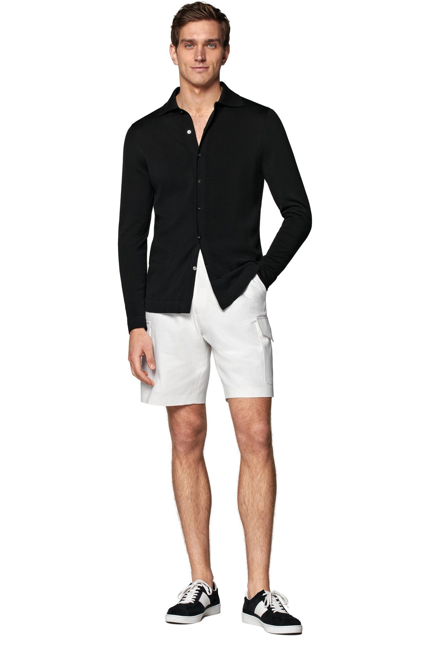 BLAKE CARGO SHORTS-OFF-WHITE CHINO, DENIM AND SHORTS WHITE 2