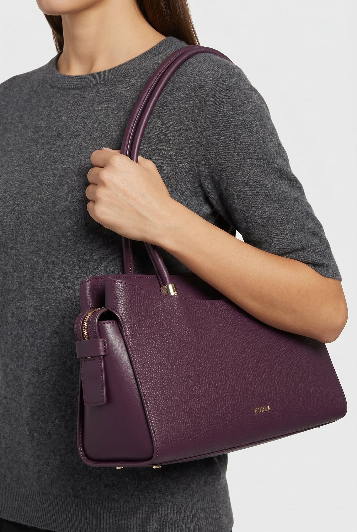 ERIS SMALL TOTE MELANZANA 3