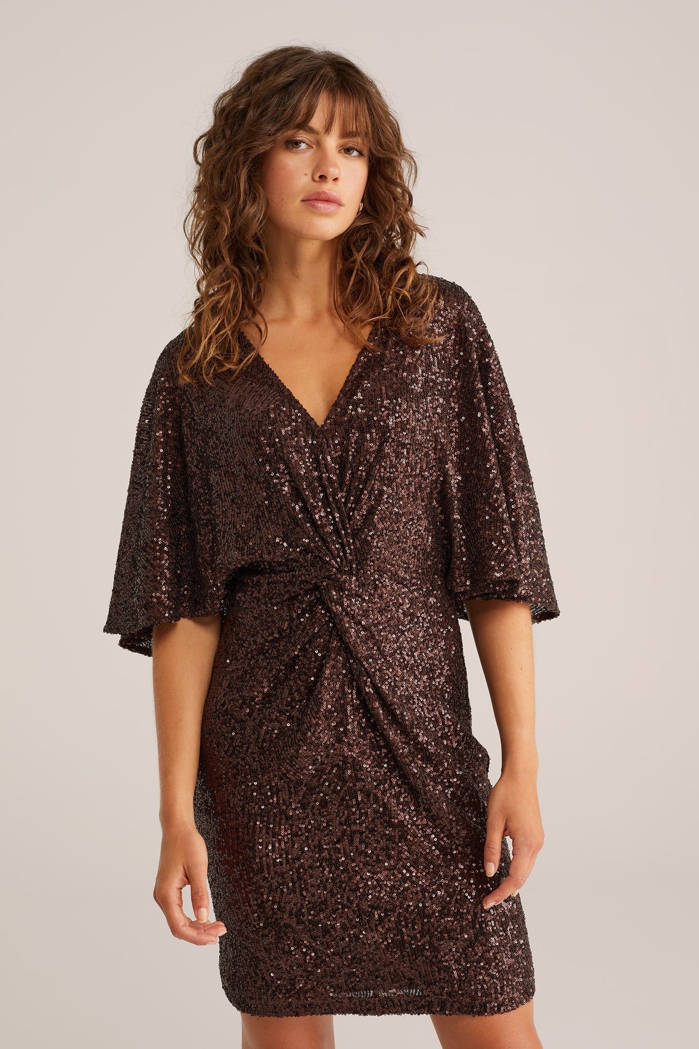 DRESS SHORT DARK BROWN 1