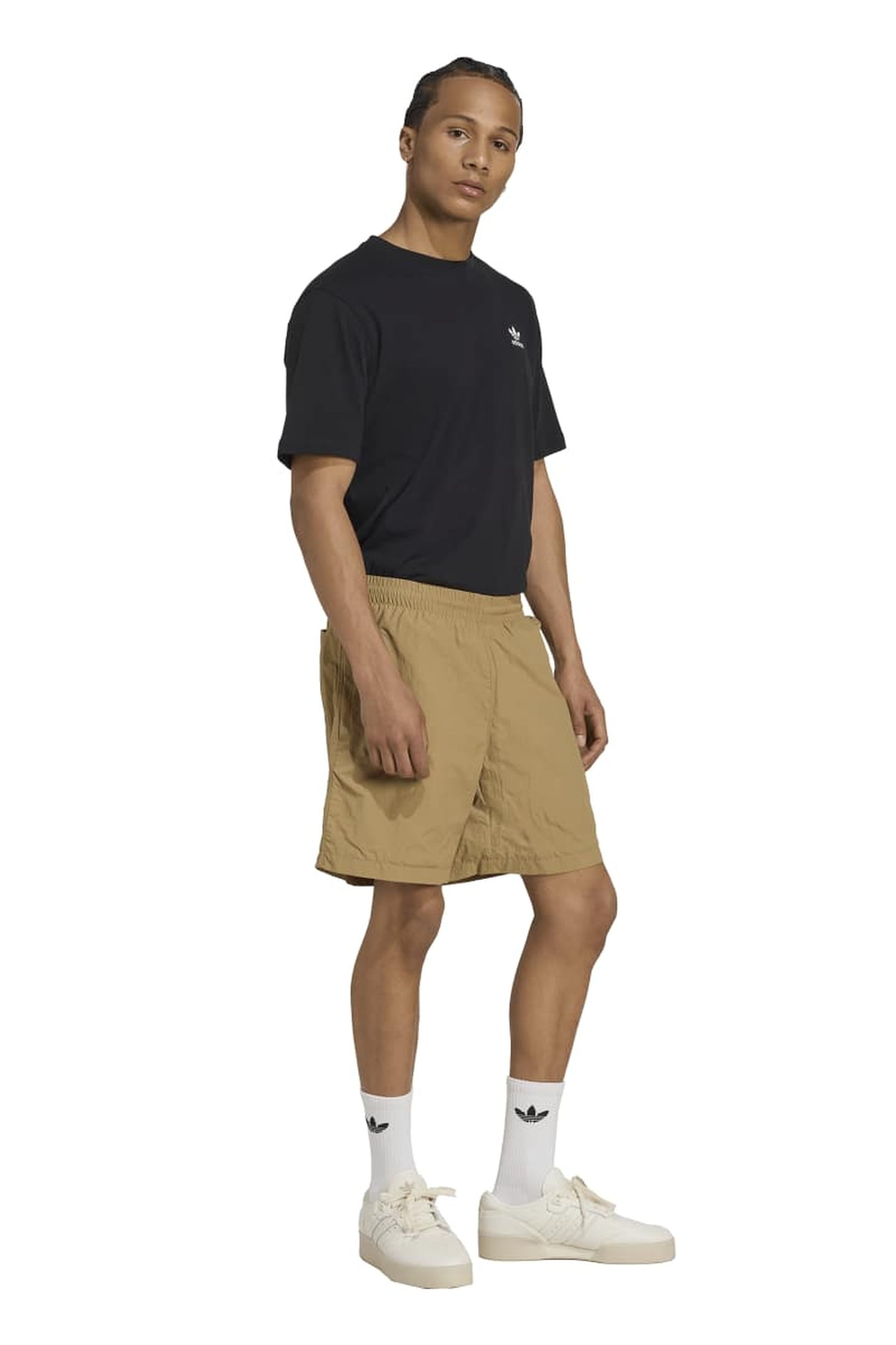 UNISEX ORIGINALS TREFOIL ESSENTIALS WOVEN SHORTS CARDBOARD 3