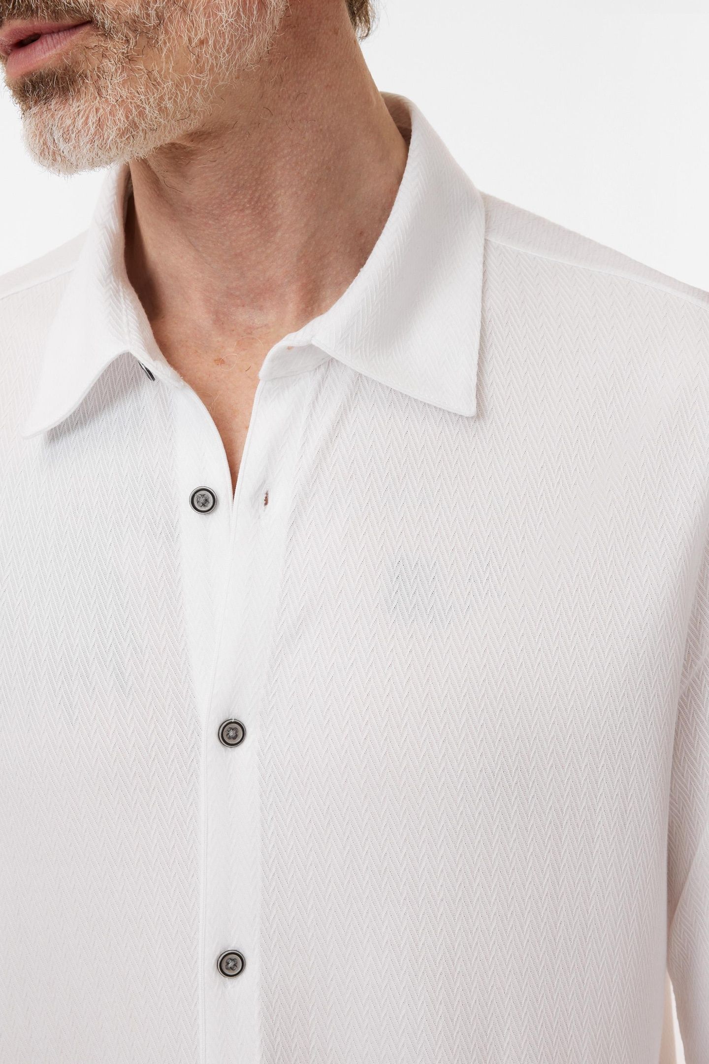 CASERTA REGULAR FIT LS COLLAR SHIRT WITH WHITE 3