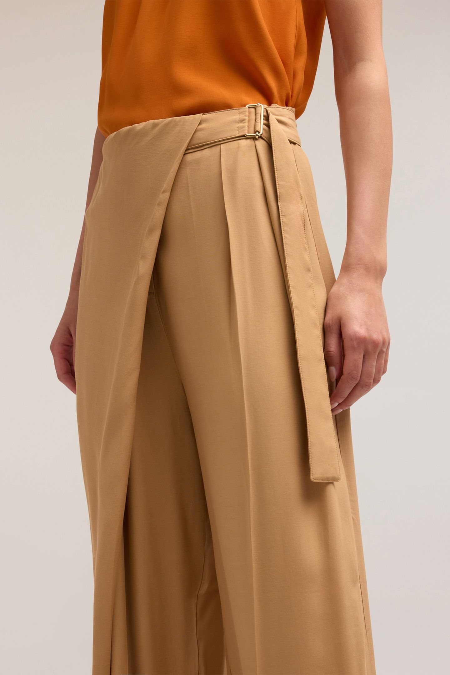 VISCOSE SARONG TROUSERS BEIGE 5