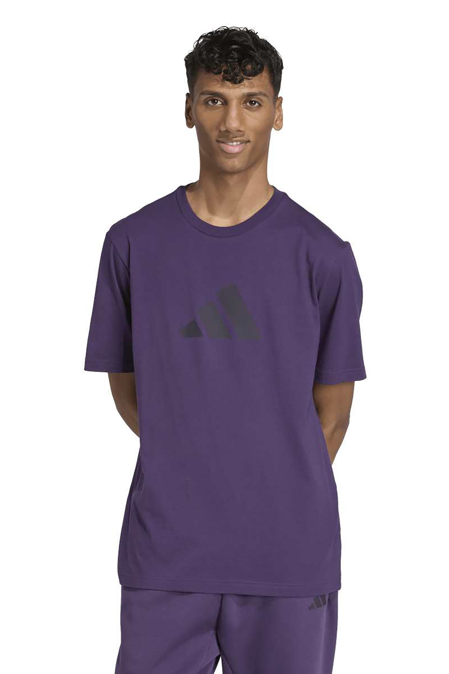 UNISEX SPORTSWEAR FUTURE ICONS THREE BAR TEE AURORA PLUM 1