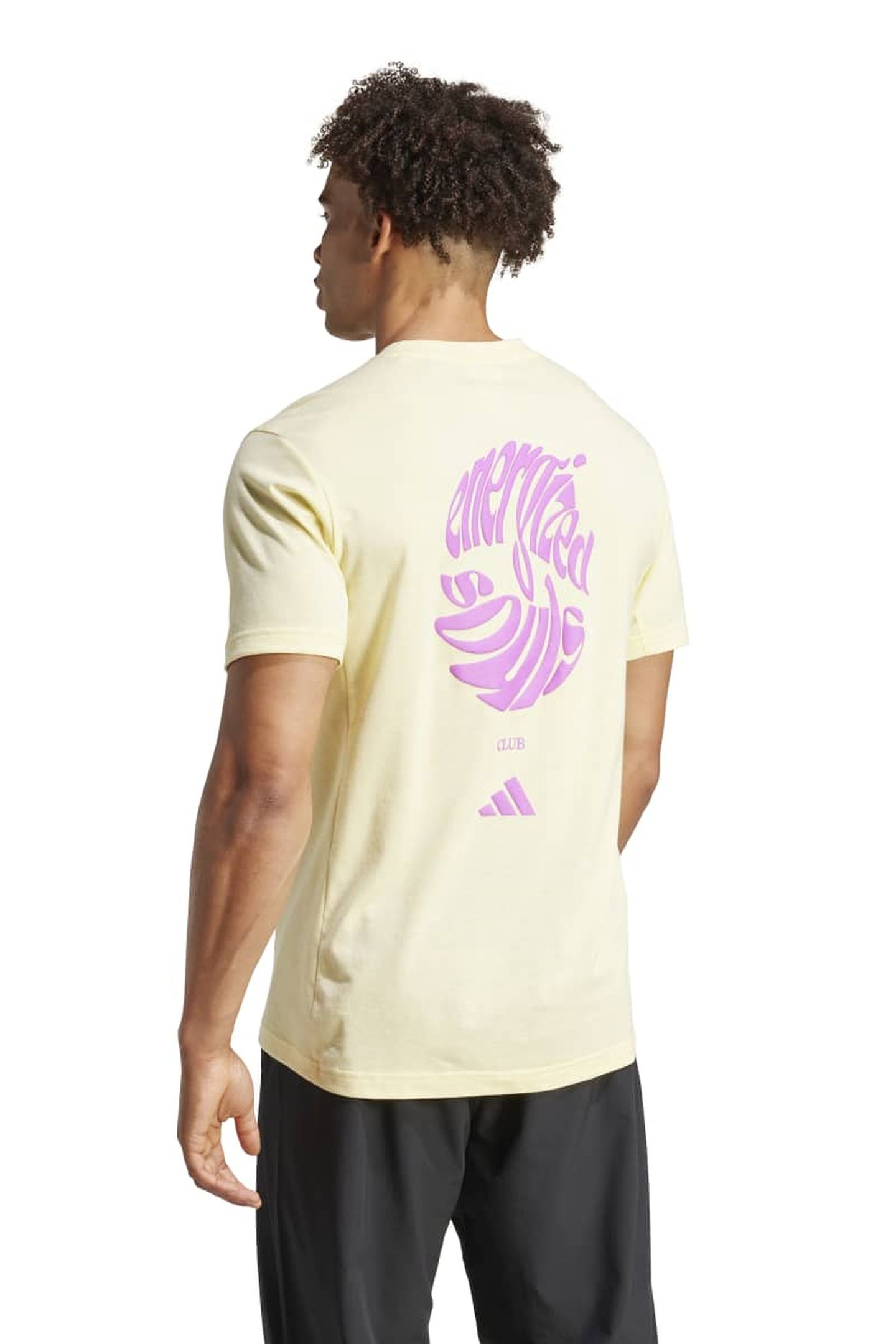 UNISEX PERFORMANCE ADIDAS YOGA TEE ALMOST YELLOW 4