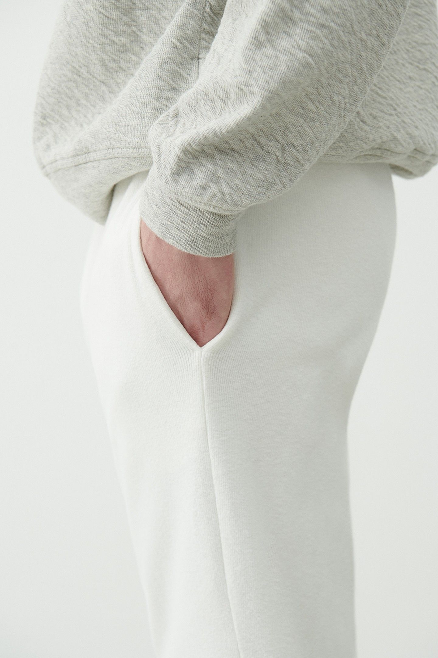 SONICAKE SWEAT PANTS BLANC 5