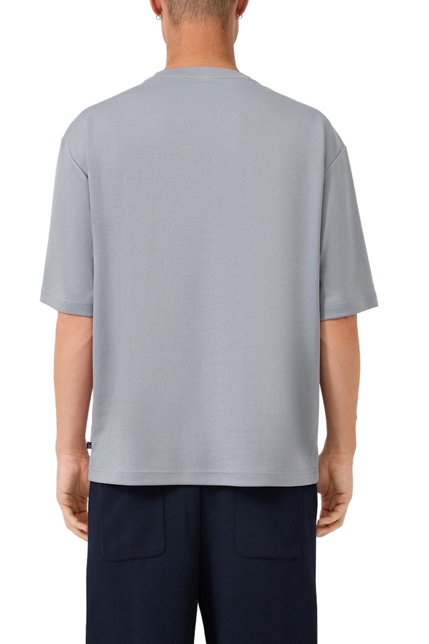 S.OLIVER-QS T-SHIRTS GREY/BLACK 2