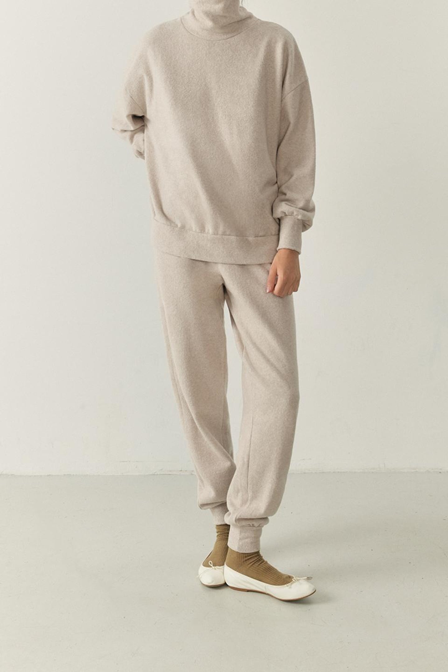 UDOW SWEAT PANTS BEIGE CHINE 10
