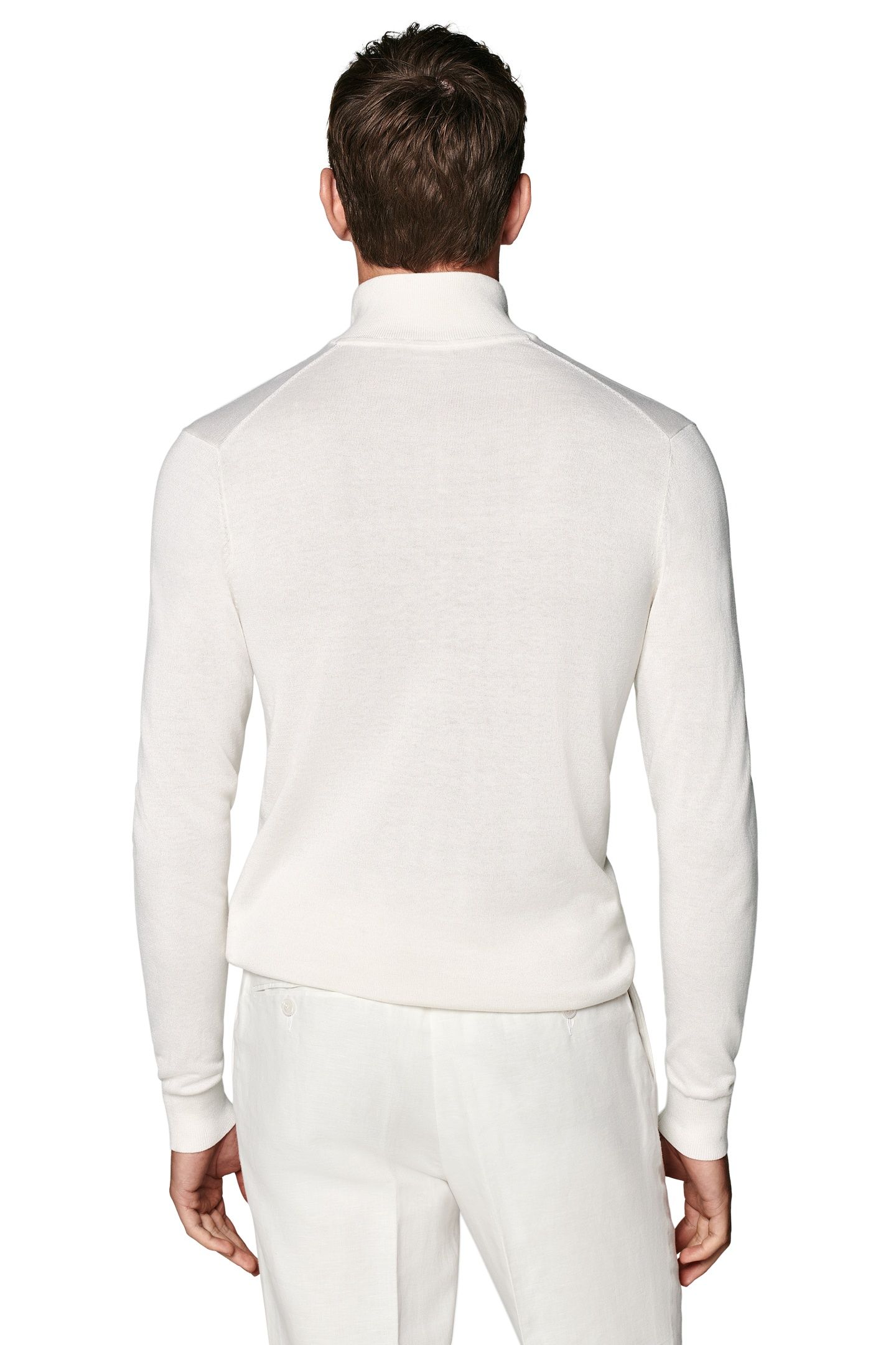 HALF ZIP OFF WHITE CARDIGANS OFF-WHITE 3