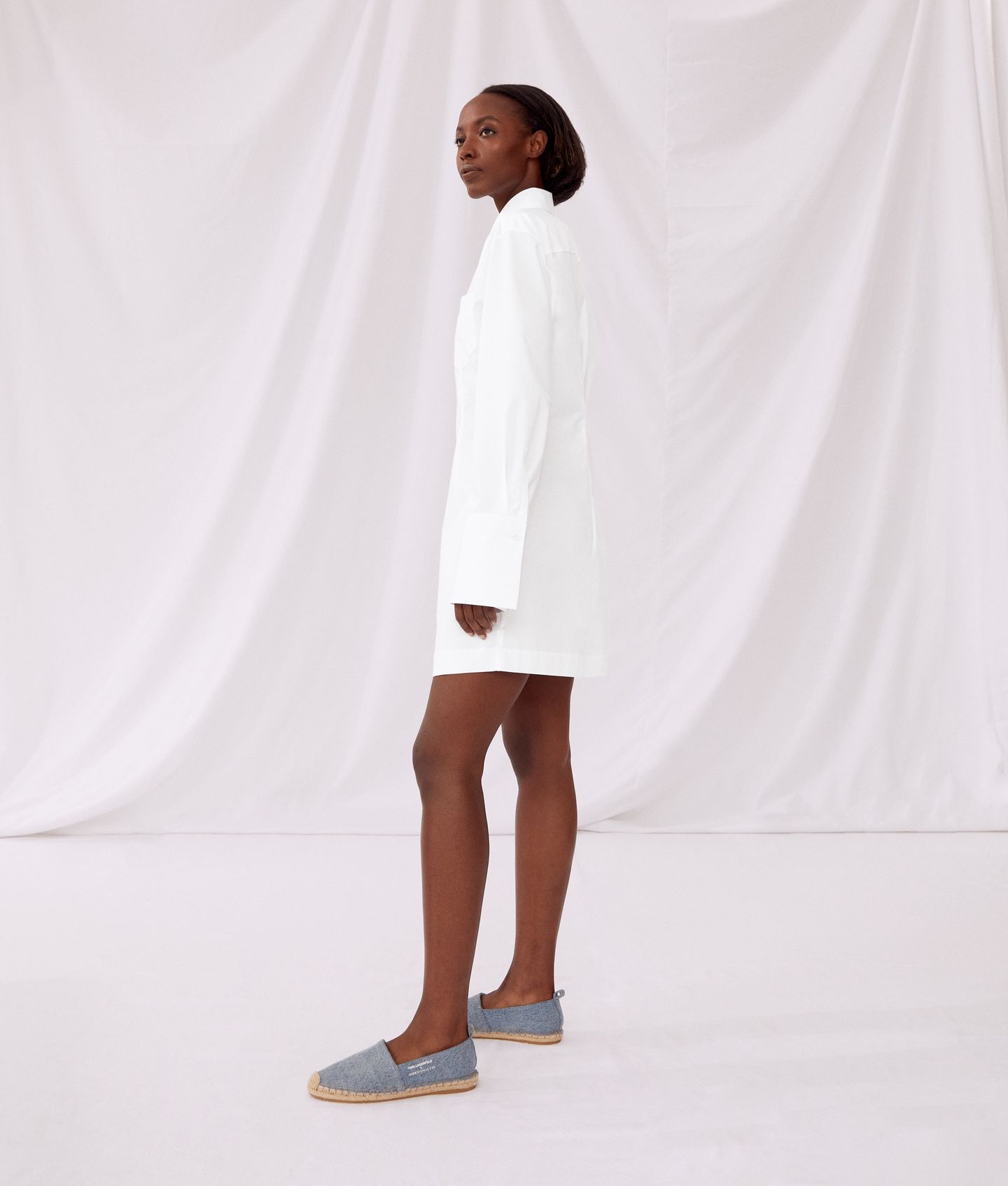 KLXAV POPLIN SHIRTDRESS WHITE 5