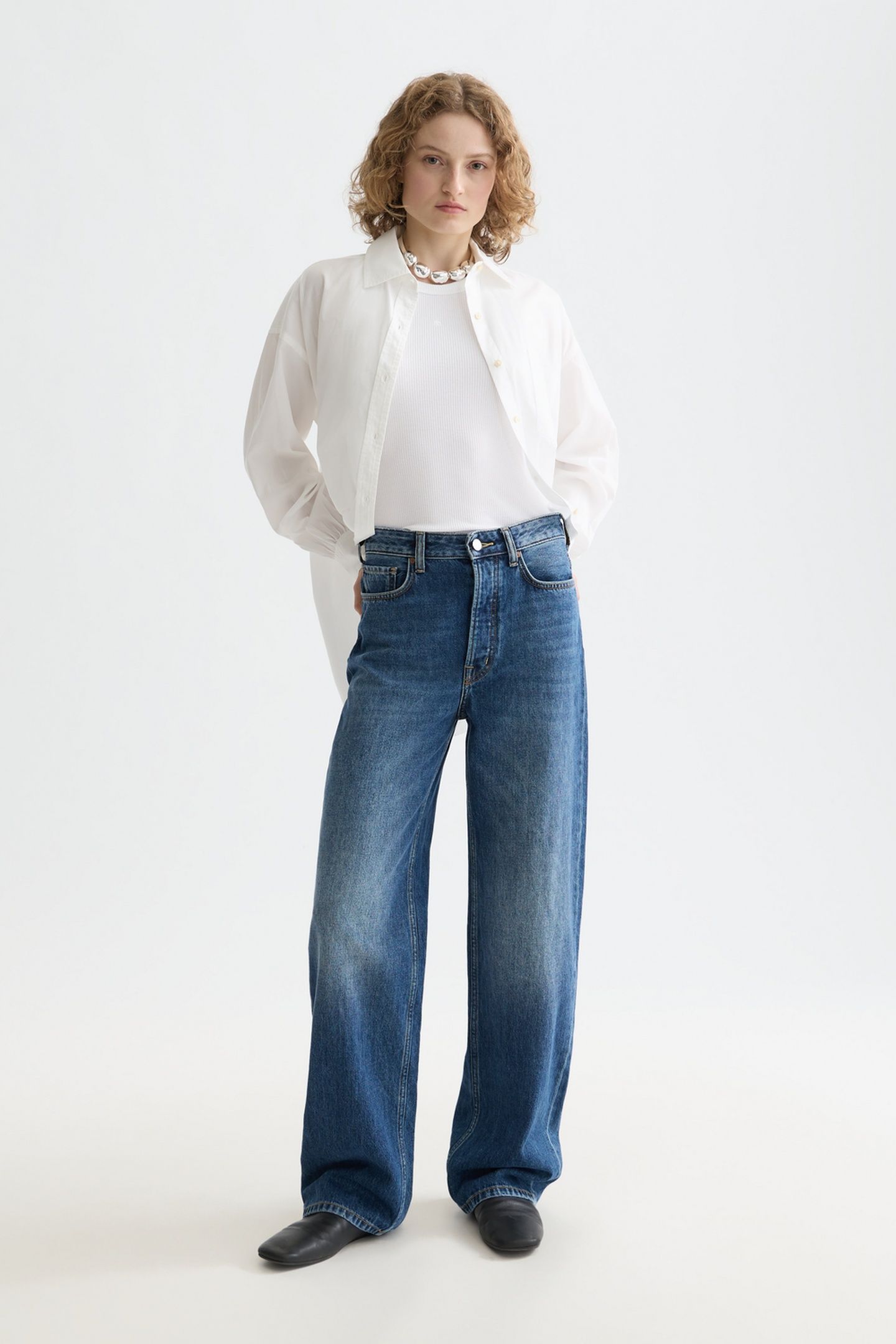 RIPPLE STRAIGHT JEANS — ABSOLUTE BLUE 2