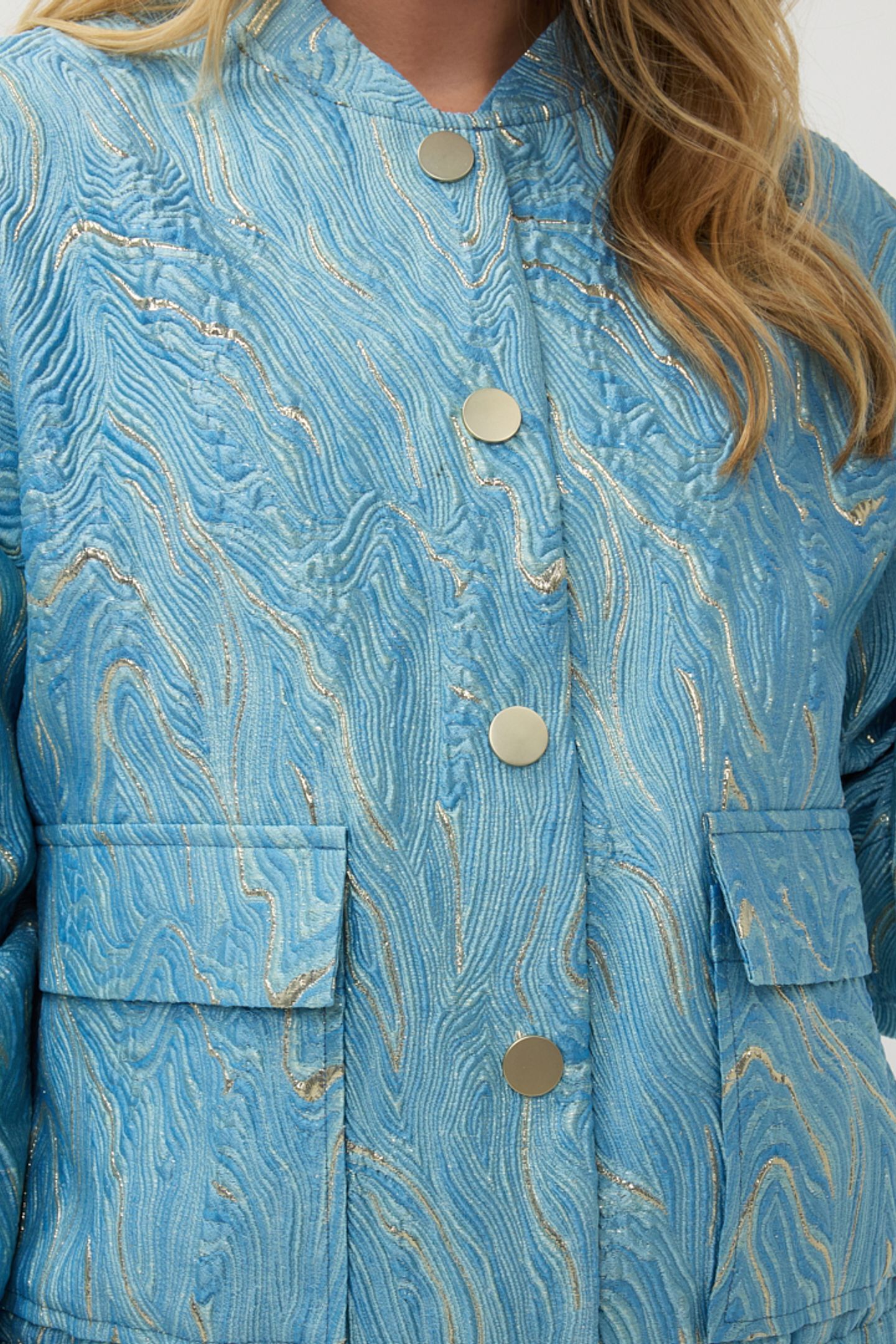 JACKET BOMBER JACQUARD BLUE 9