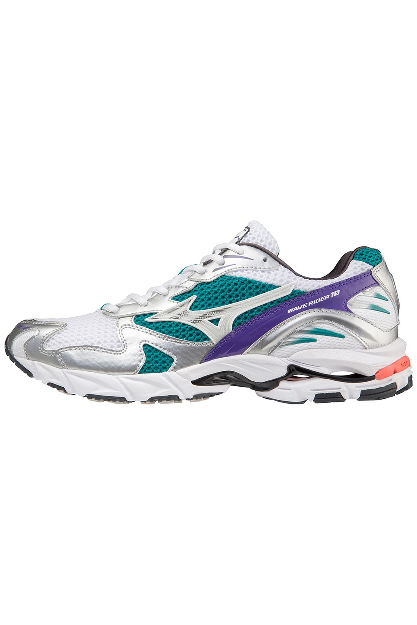 UNISEX SHOE S.L.WAVE RIDER 10 WHITE/SILVER/TEALBLUE 5