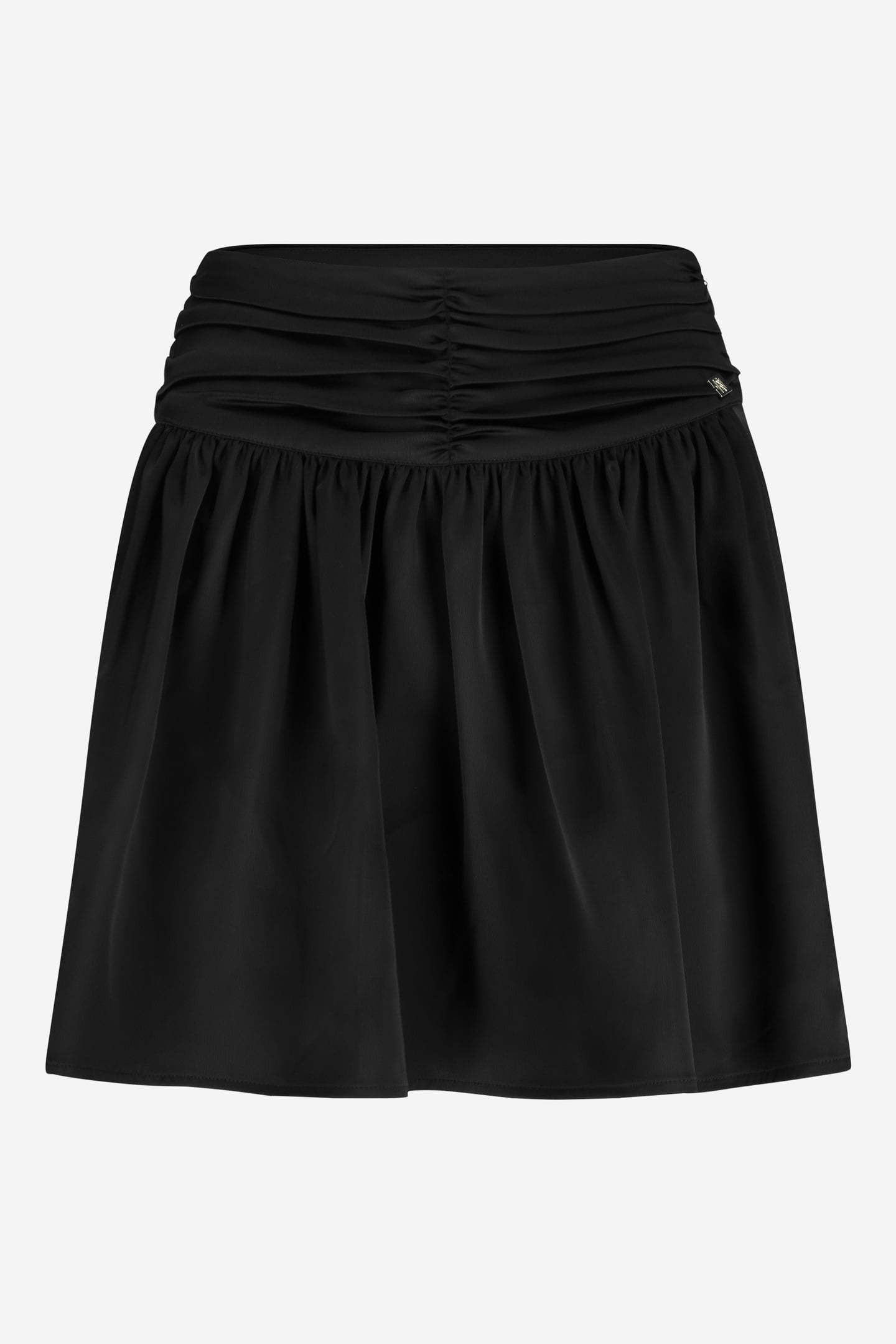 CHIOS SATIN SKIRT BLACK 1