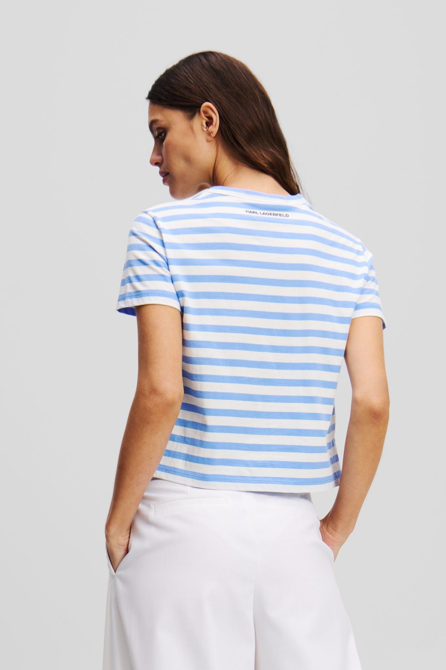 IKON STRIPE BOXY T-SHIRT ULTRAMARINE-CREAM STRIPE 2