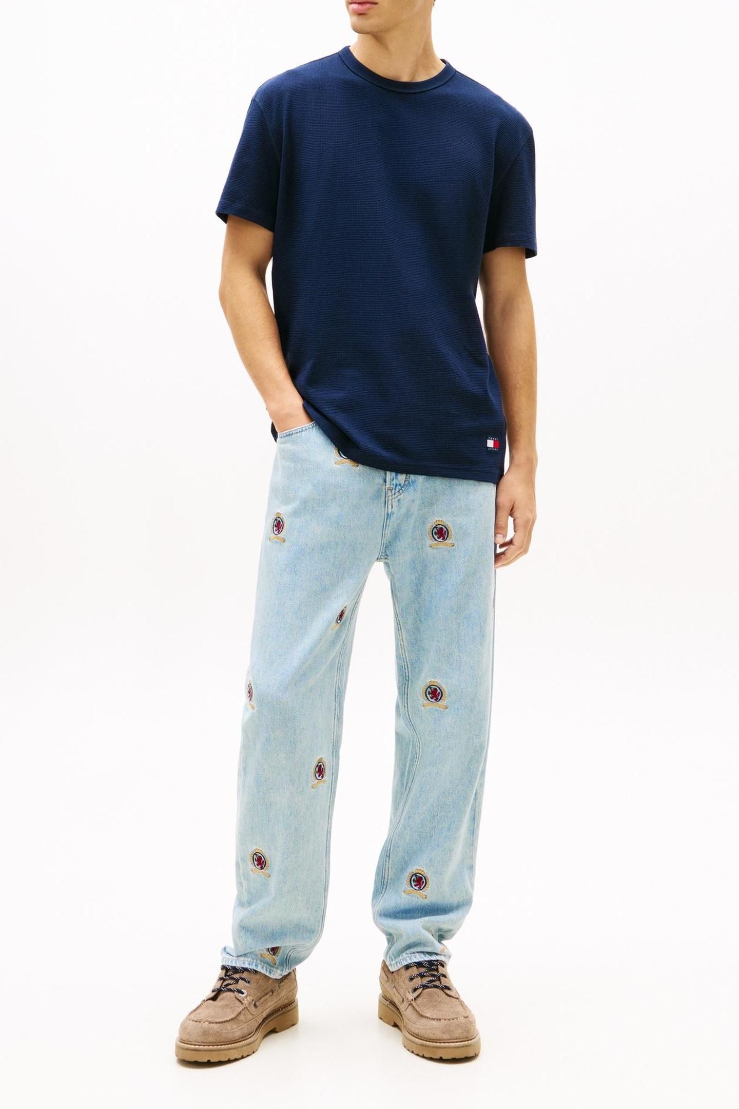 TJM REGULAR WAFFLE SS TEE DARK NIGHT NAVY 3