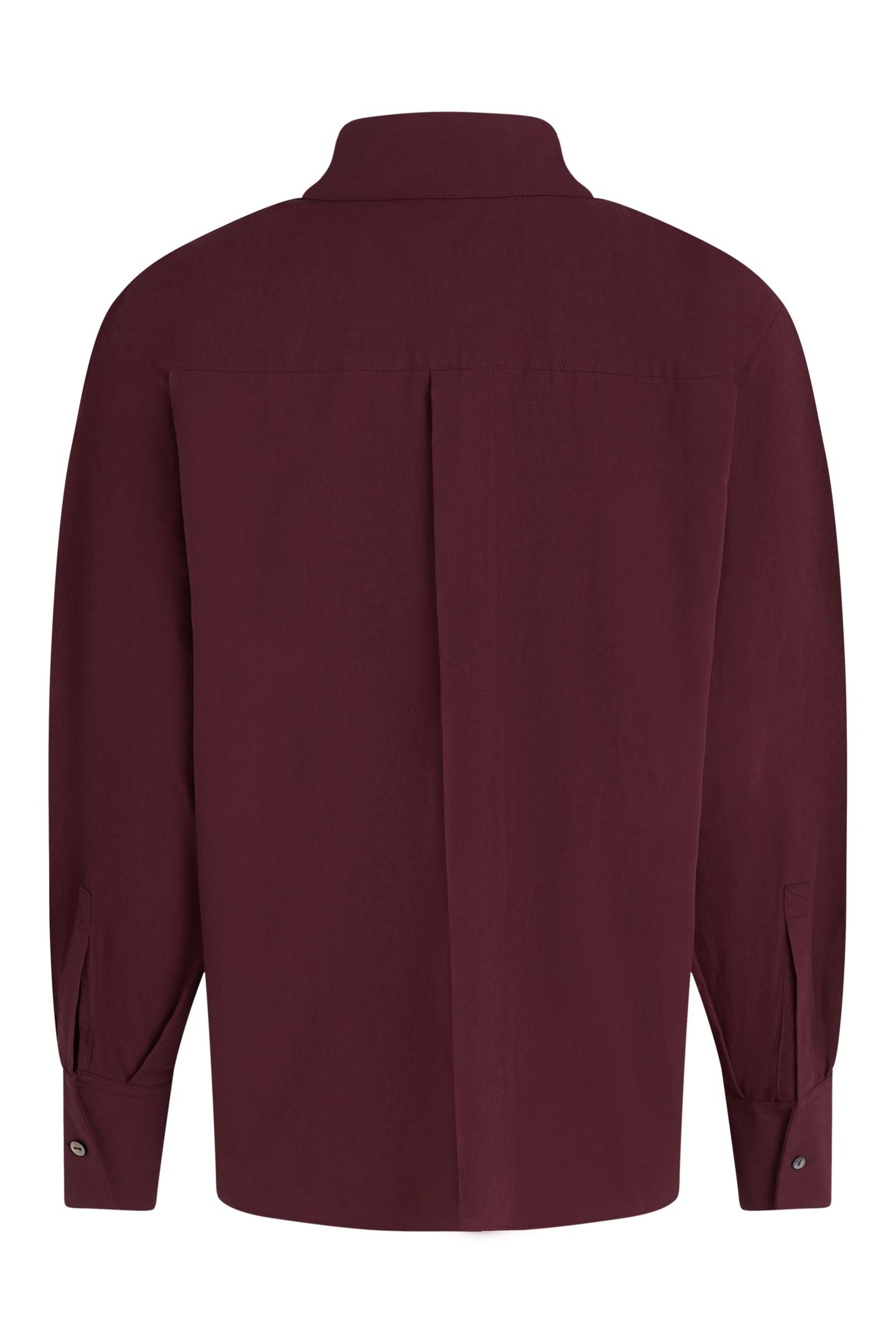 KARL SNAP FASHION POPLIN SHIRT WINDSOR BURGUNDY 6