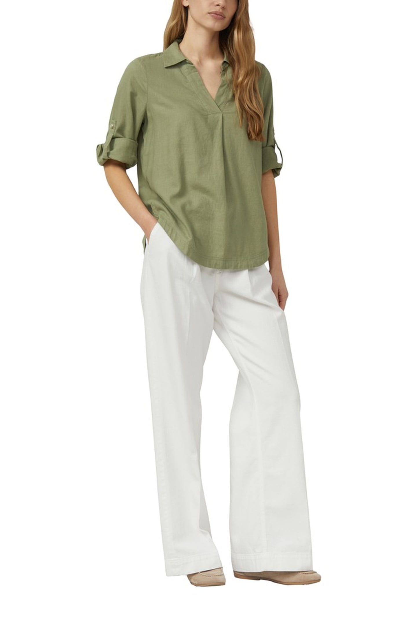 S.OLIVER BLOUSES DARK GREEN 2