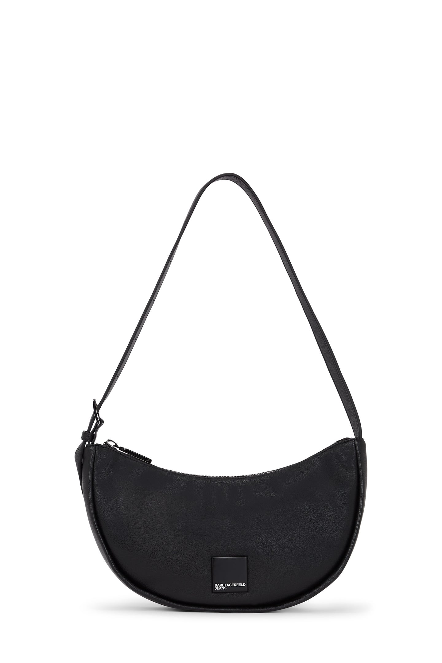 KLJ BOX LOGO SOFT HALFMOON BAG BLACK 1