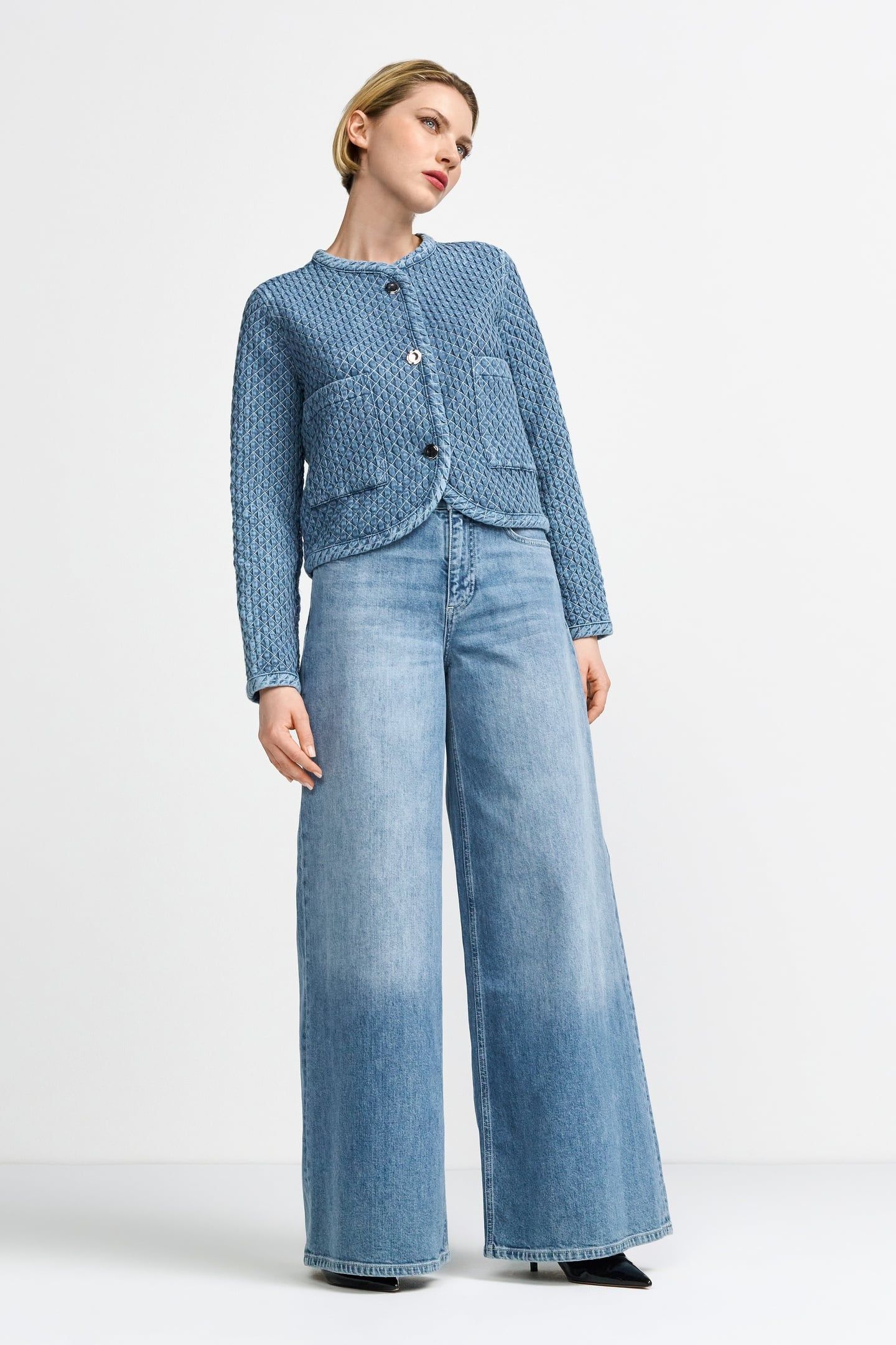 SUPER FLARE BLUE DENIM ORGANIC 1