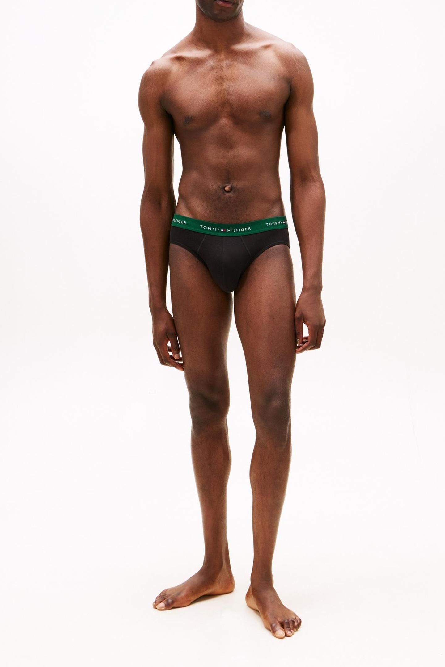 3-PACK BRIEF WAISTBAND GREEN/NAVY/BLUE 5