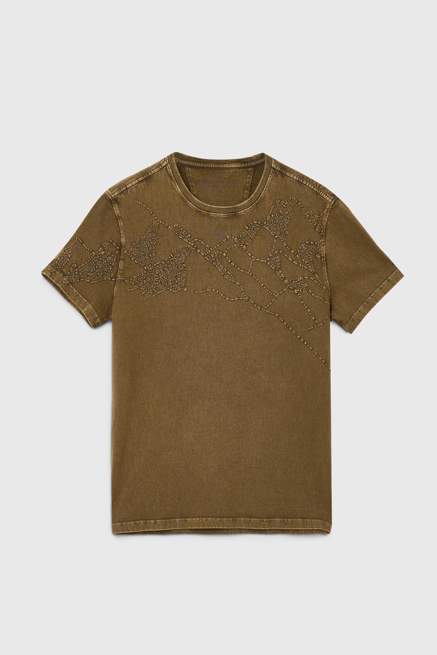 SS CREW TEE - DESERT MOUNTAIN EMBROIDERY MUSHROOM 2