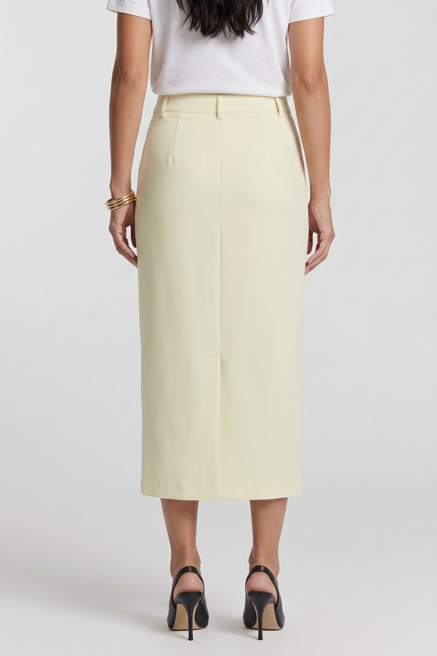 MIDI SKIRT LIME CREAM 4